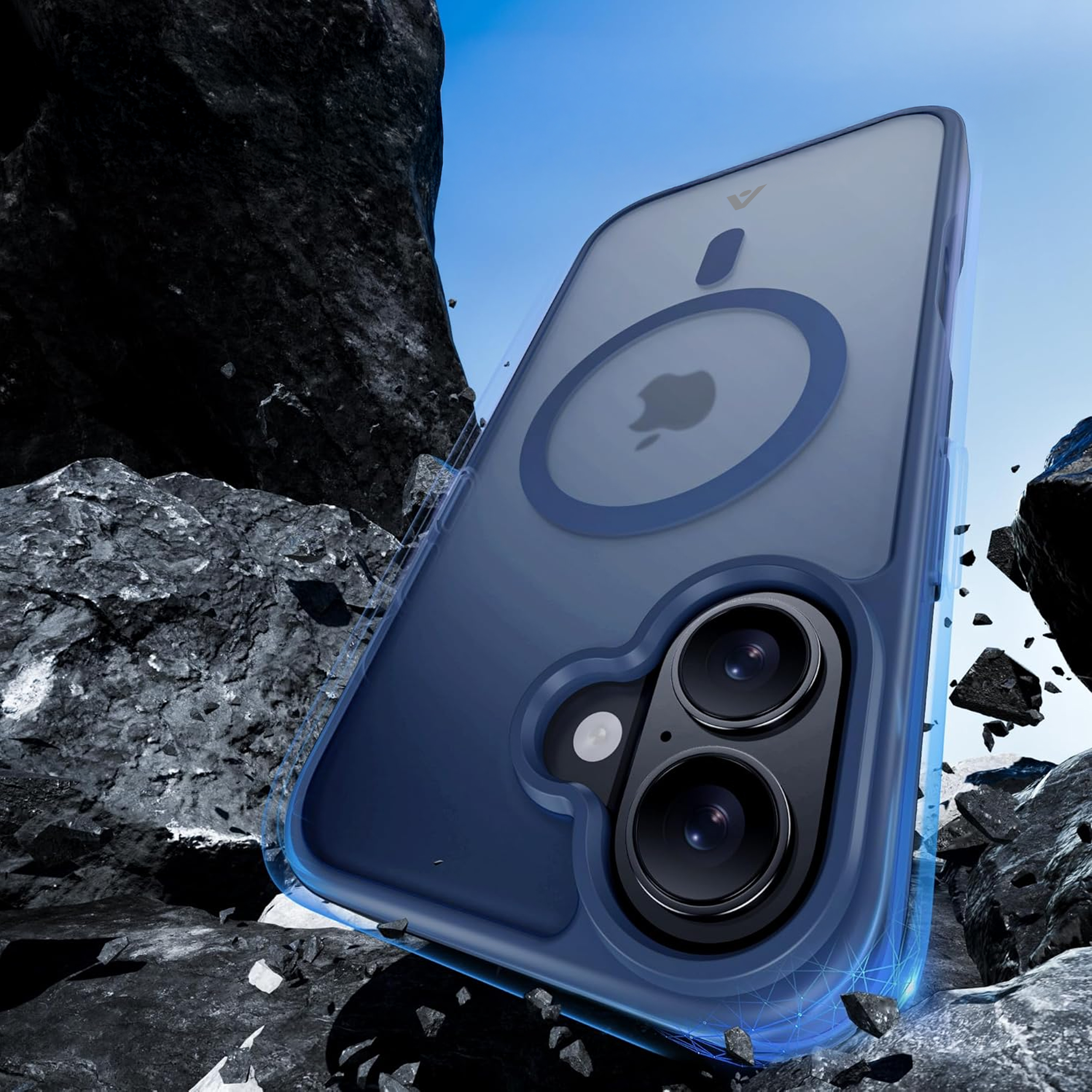 alkaya. | LUCID Protect Case kompatibel mit Magsafe blau, iPhone 17