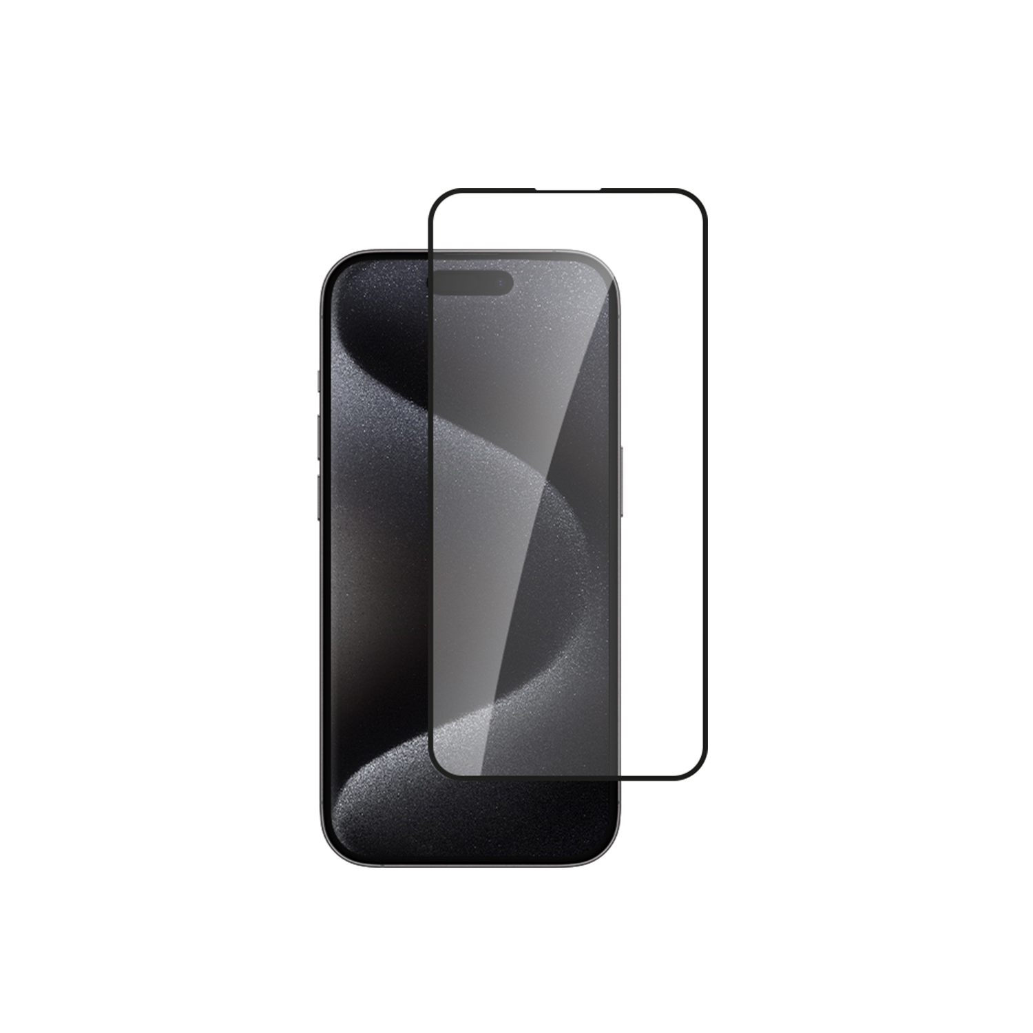 alkaya. | A Shield | Displayschutzglas | 3D Full Cover transparent, iPhone 15 Pro