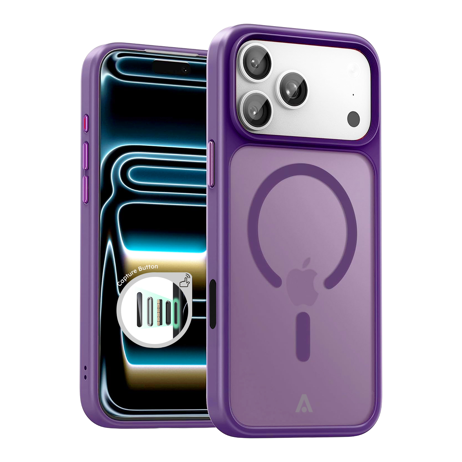 alkaya. | LUCID FROSTED Case kompatibel mit Magsafe lila, iPhone 17 Pro/ 18 Pro