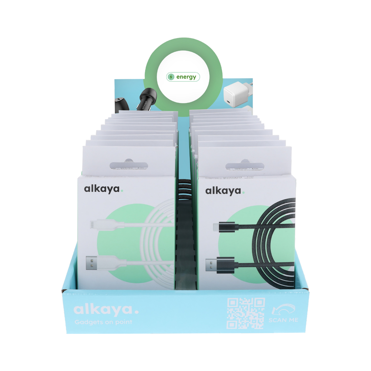 alkaya. | Theken Displays  | Energy / Gadget  | klein grün / gelb