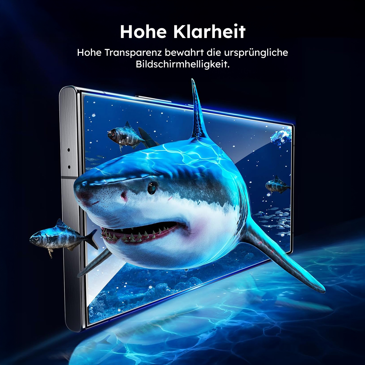 alkaya. | A Shield | Displayschutzglas | 3D Full Cover transparent, Samsung Galaxy S24 Ultra