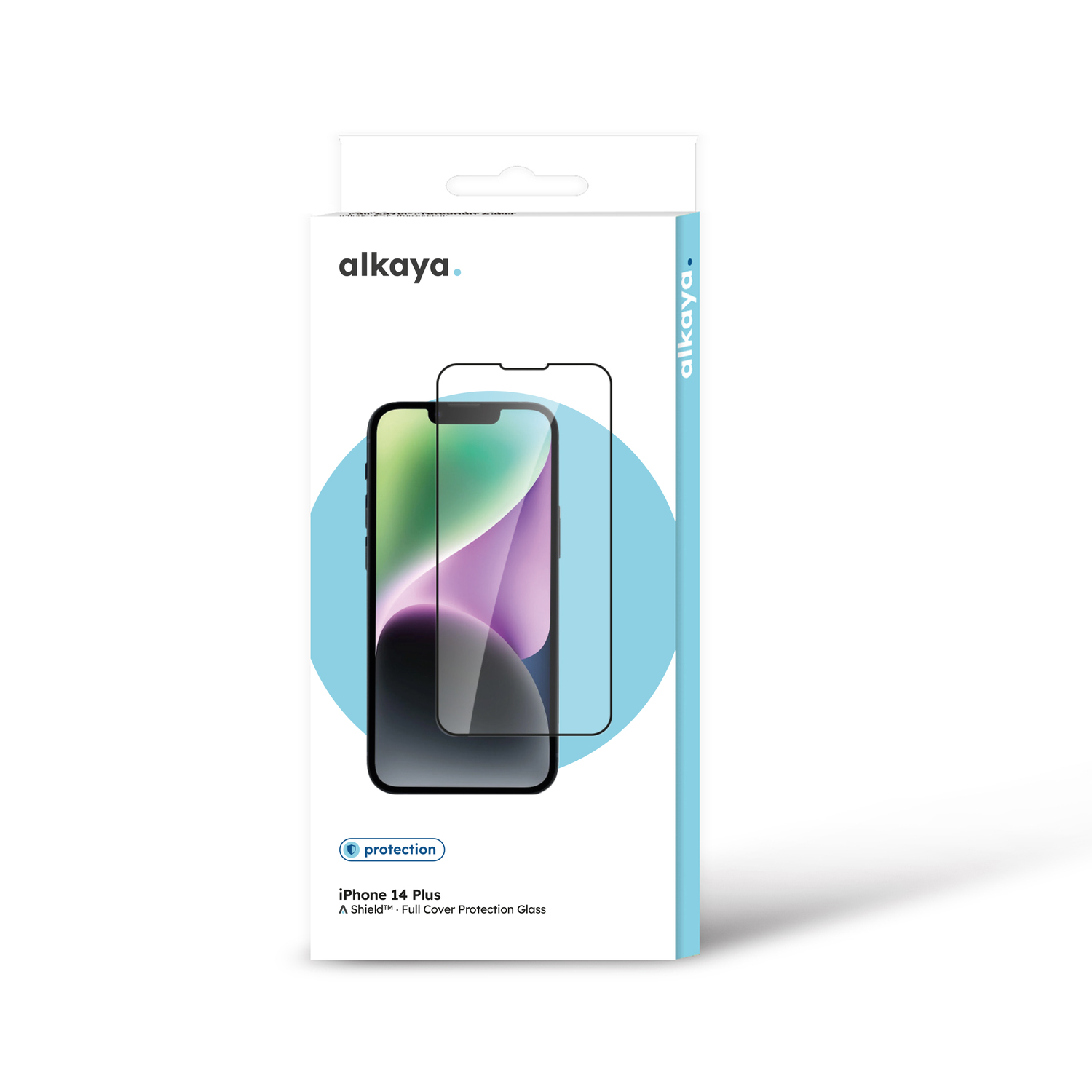alkaya. | A Shield | Displayschutzglas | 3D Full Cover transparent, iPhone 14 Plus