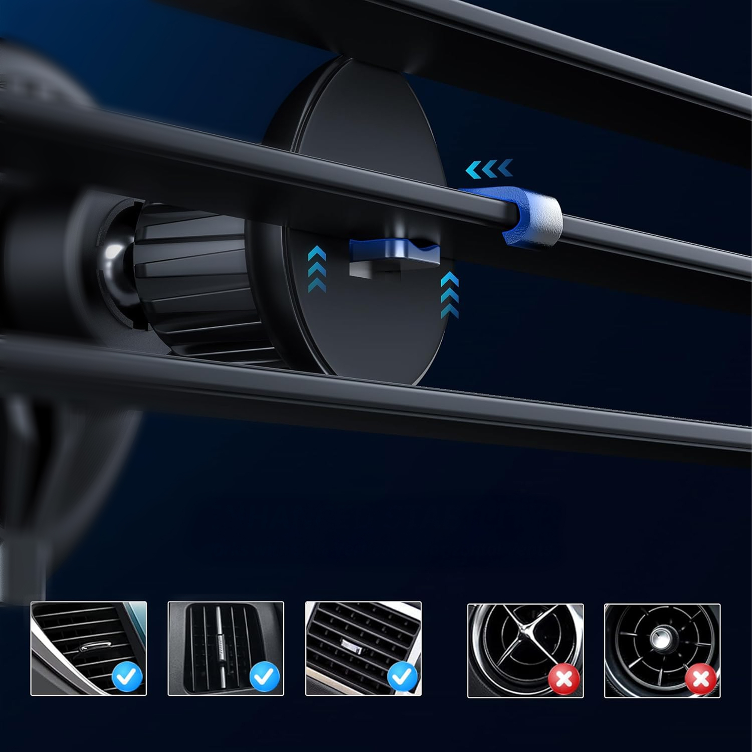 alkaya. | Breeze | Wireless KFZ Ladegerät kompatibel mit Magsafe, schwarz