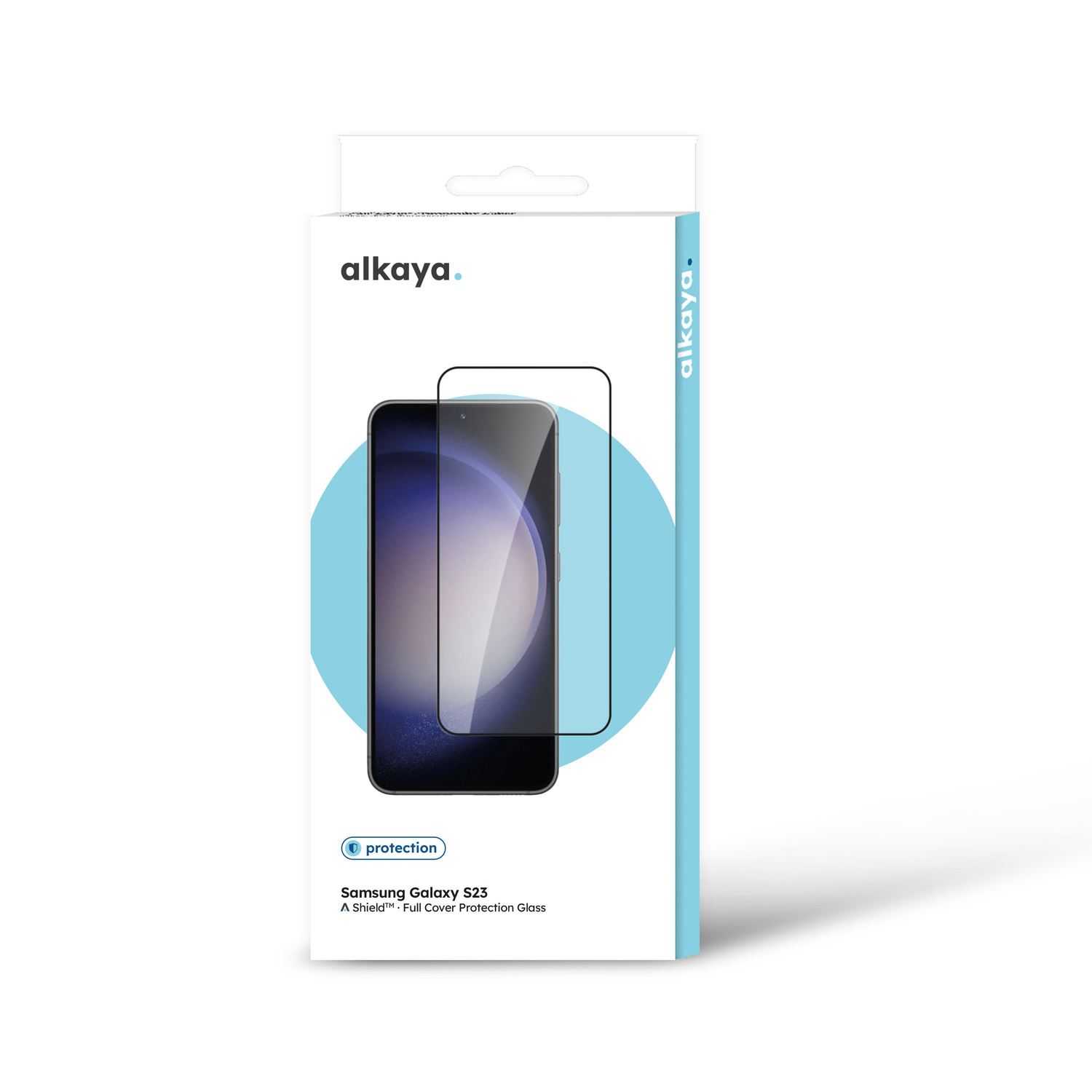 alkaya. | A Shield | Displayschutzglas | 3D Full Cover transparent, Samsung Galaxy S 23