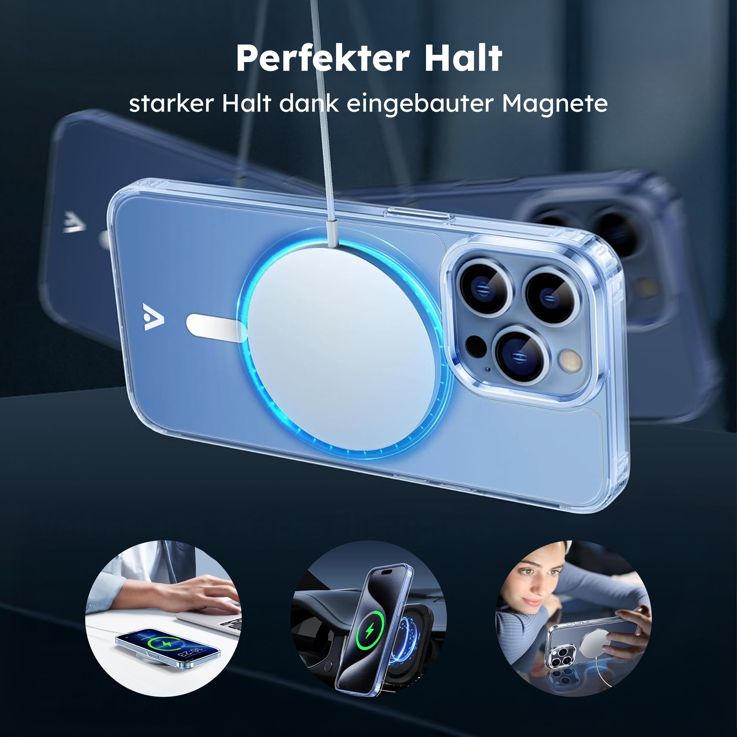 alkaya. | LUCID Clear Case kompatibel mit Magsafe transparent, iPhone 13 Pro