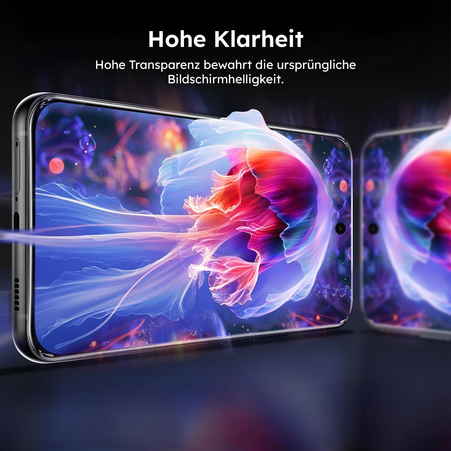 alkaya. | A Shield | Displayschutzglas | 3D Full Cover transparent, Samsung Galaxy S22