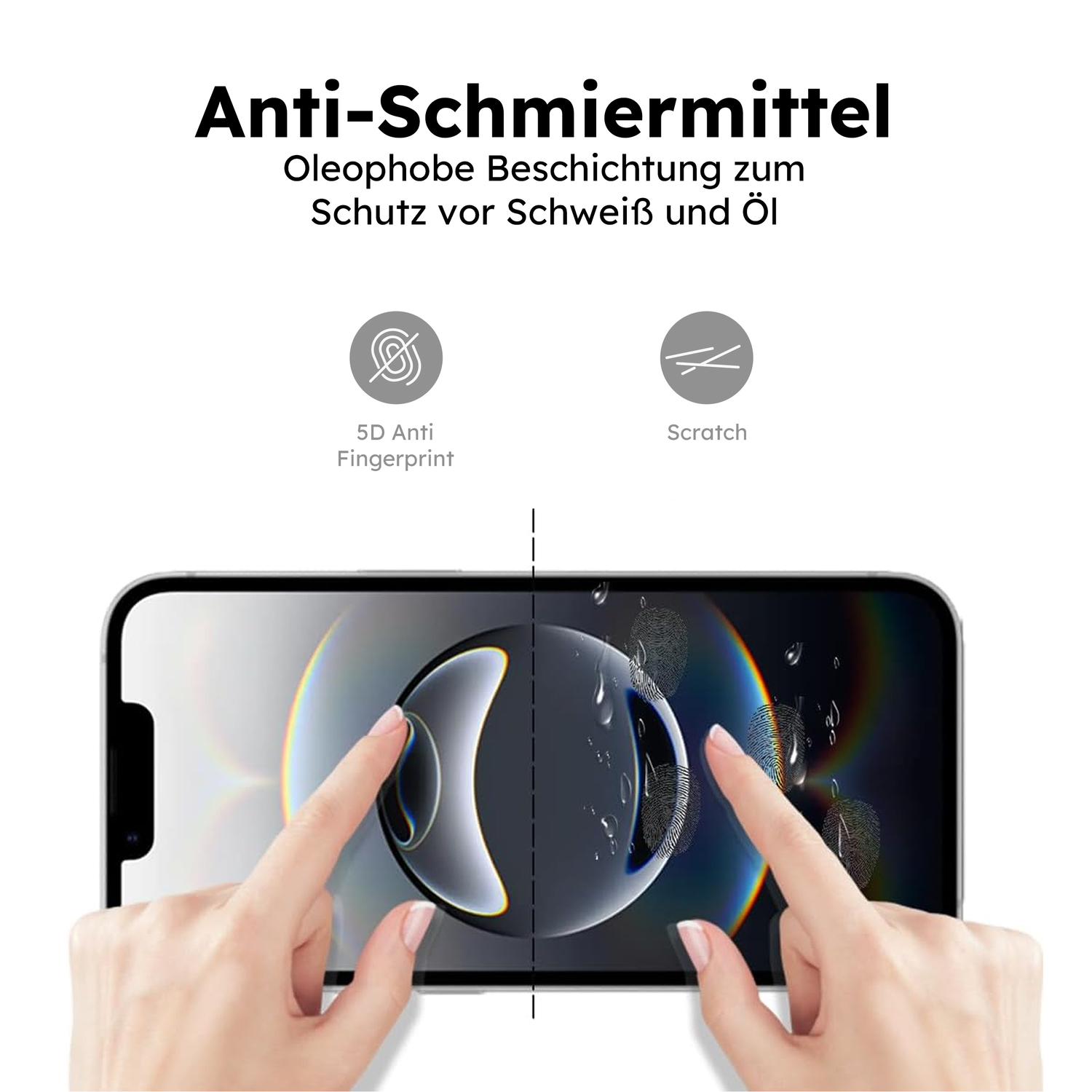 alkaya. | A Shield | Displayschutzglas | 3D Full Cover, Privacy iPhone 16e