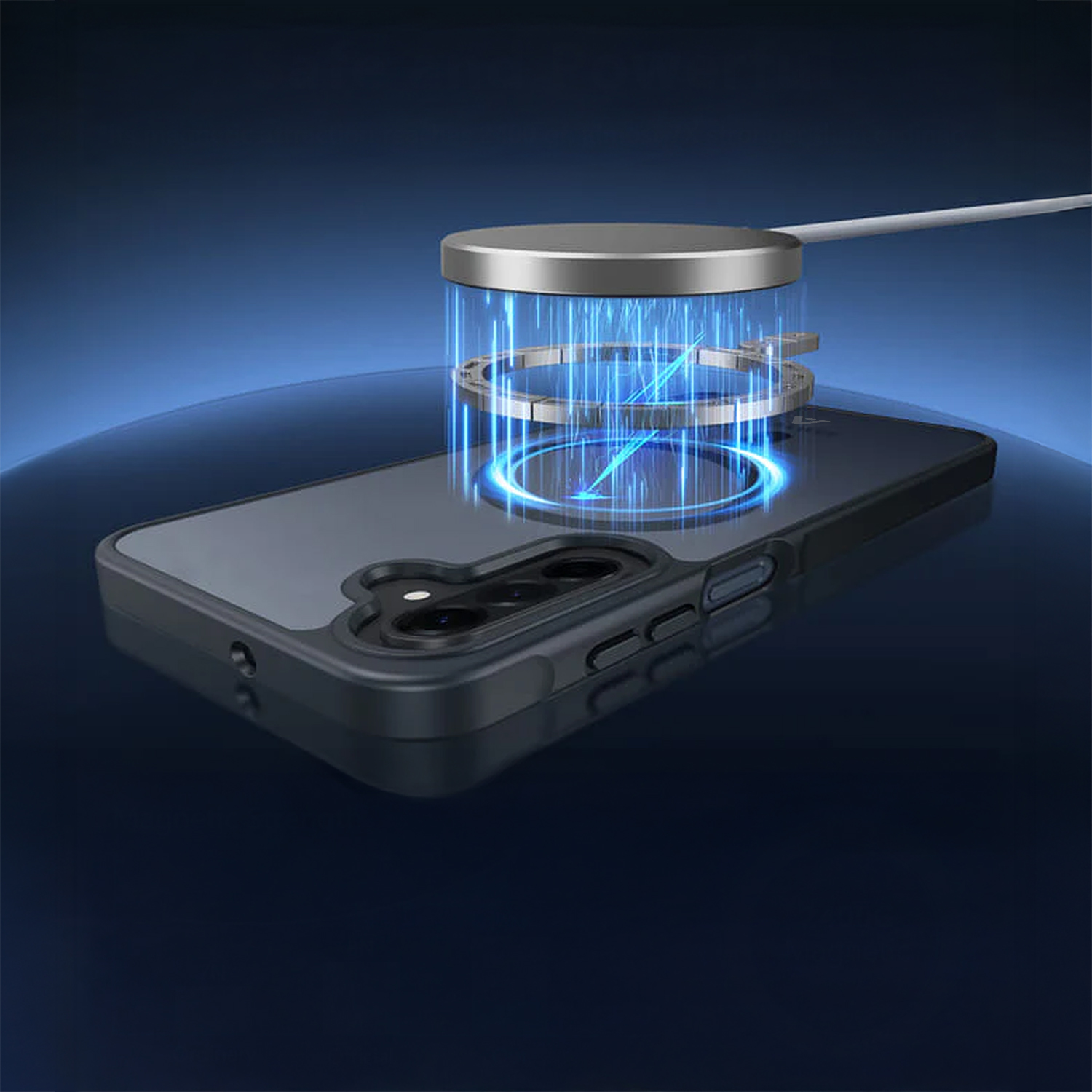 alkaya. | LUCID FROSTED Case Kompatibel mit MagSafe, Samsung A17 schwarz