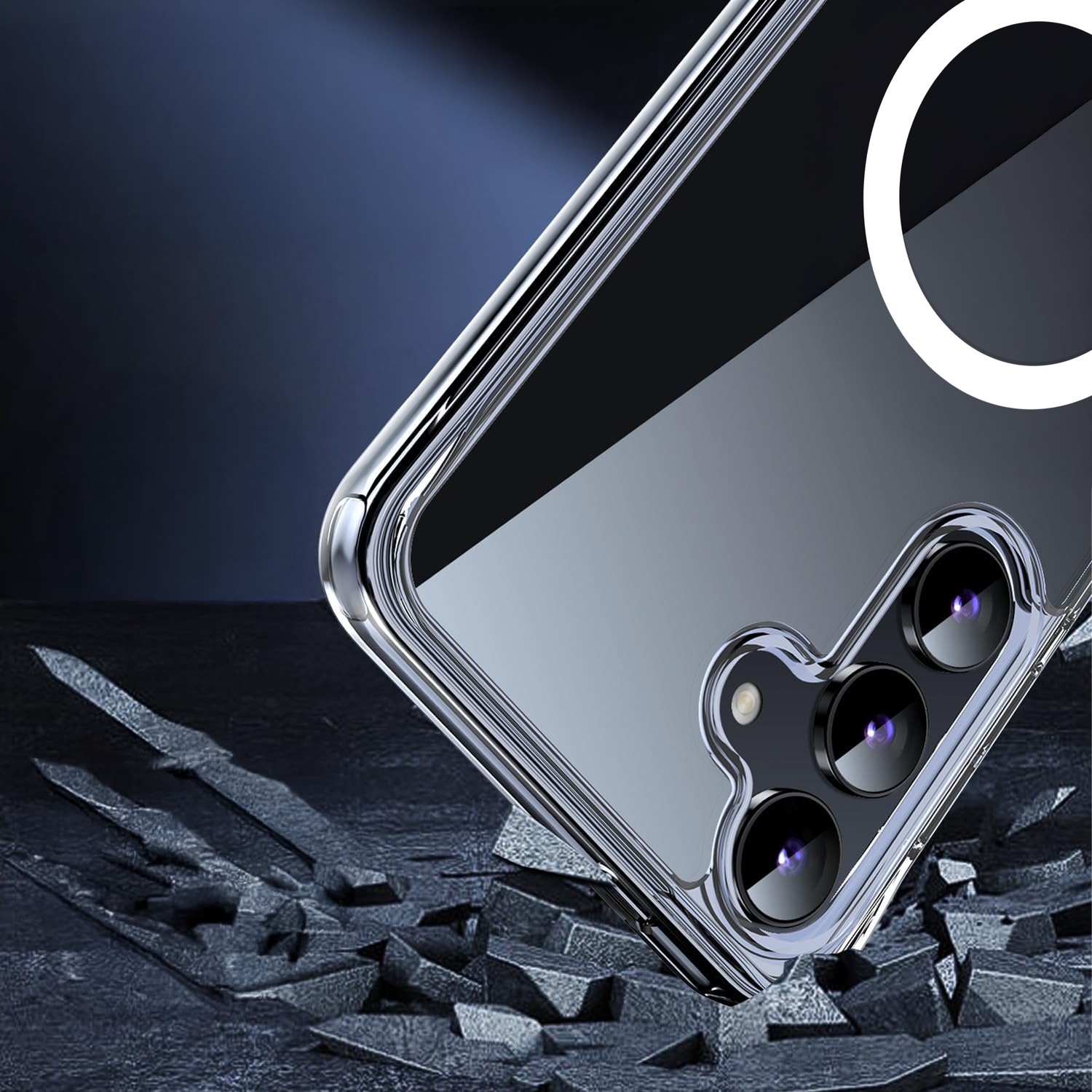 alkaya. | LUCID Clear Case kompatibel mit Magsafe transparent, Samsung S24+