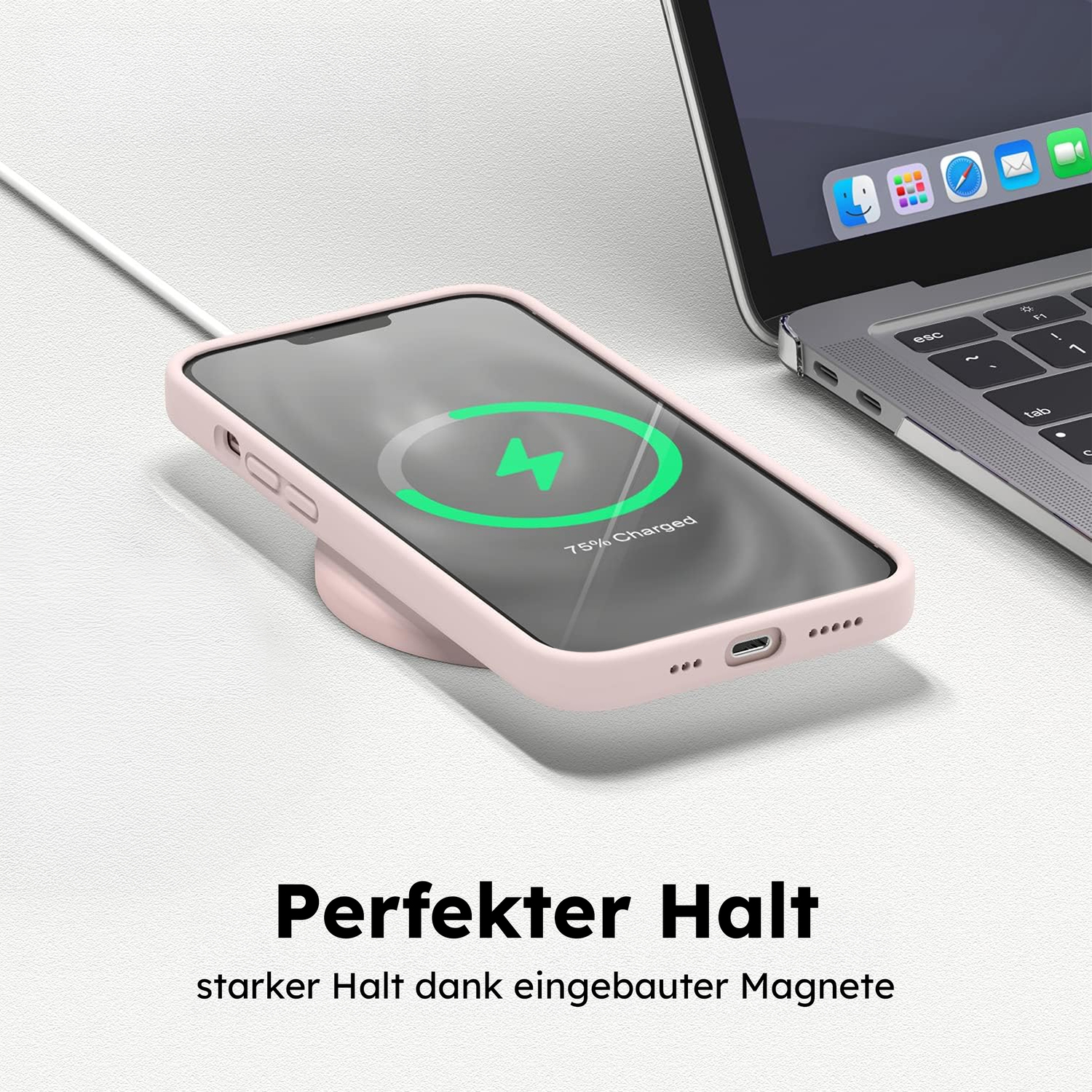 alkaya. | LUCID Silikon Case kompatibel mit Magsafe Pink, iPhone 16 Pro