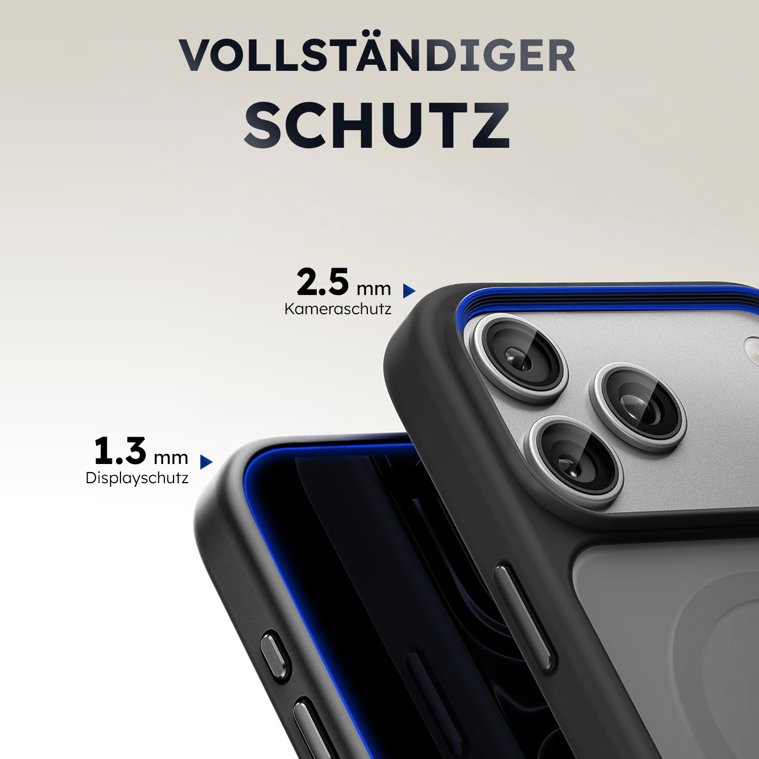 alkaya. | LUCID FROSTED Case kompatibel mit Magsafe schwarz, iPhone 18 Pro/17 Pro