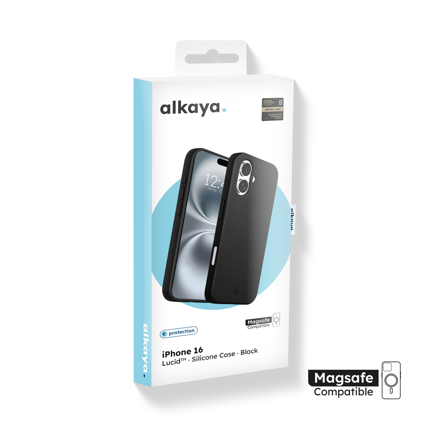 alkaya. | LUCID Silikon Case kompatibel mit Magsafe schwarz, iPhone 16
