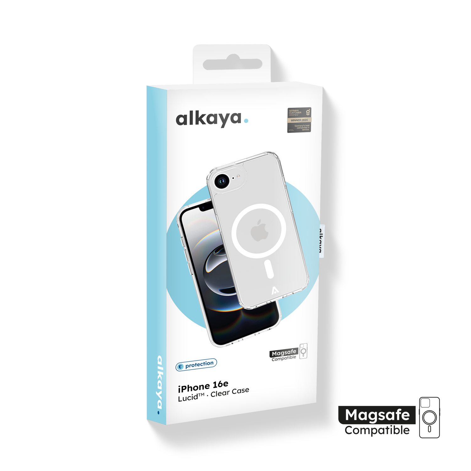 alkaya. | LUCID Clear Case kompatibel mit Magsafe transparent, iPhone 16e