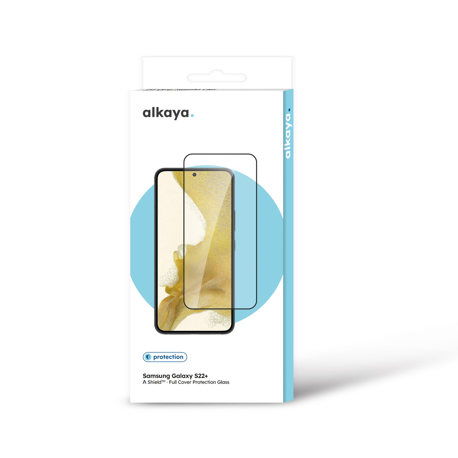 alkaya. | A Shield | Displayschutzglas | 3D Full Cover transparent, Samsung Galxy S22+