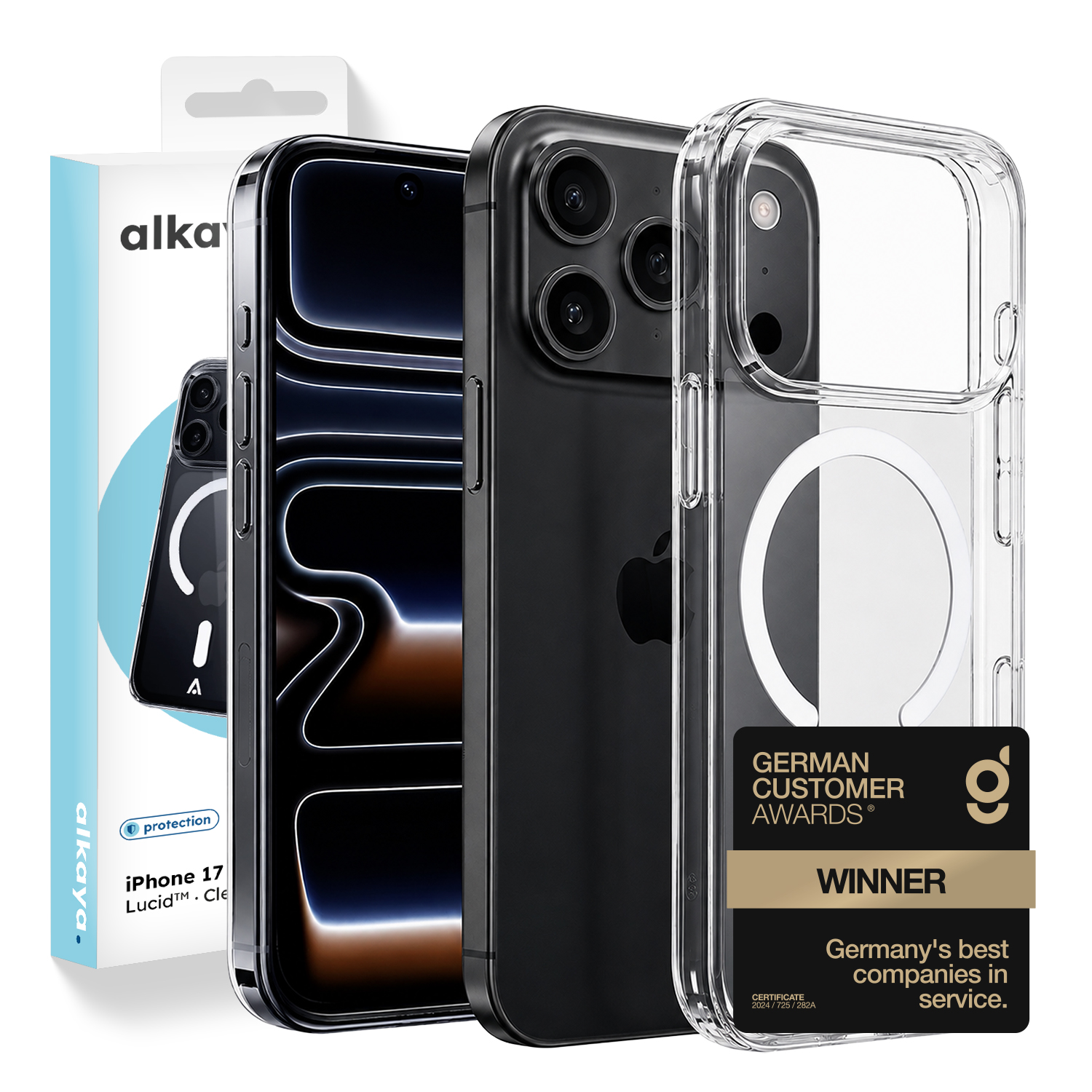 alkaya. | LUCID Clear Case kompatibel mit Magsafe transparent, iPhone 18 Pro Max/17 Pro Max