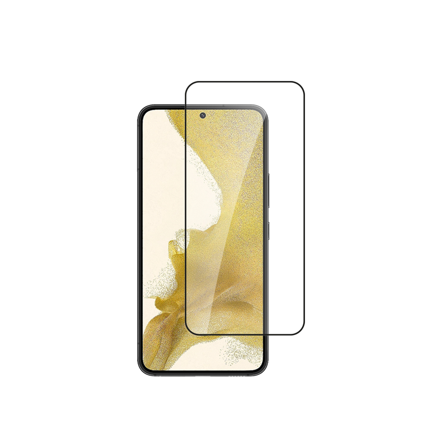 alkaya. | A Shield | Displayschutzglas | 3D Full Cover transparent, Samsung Galaxy S22