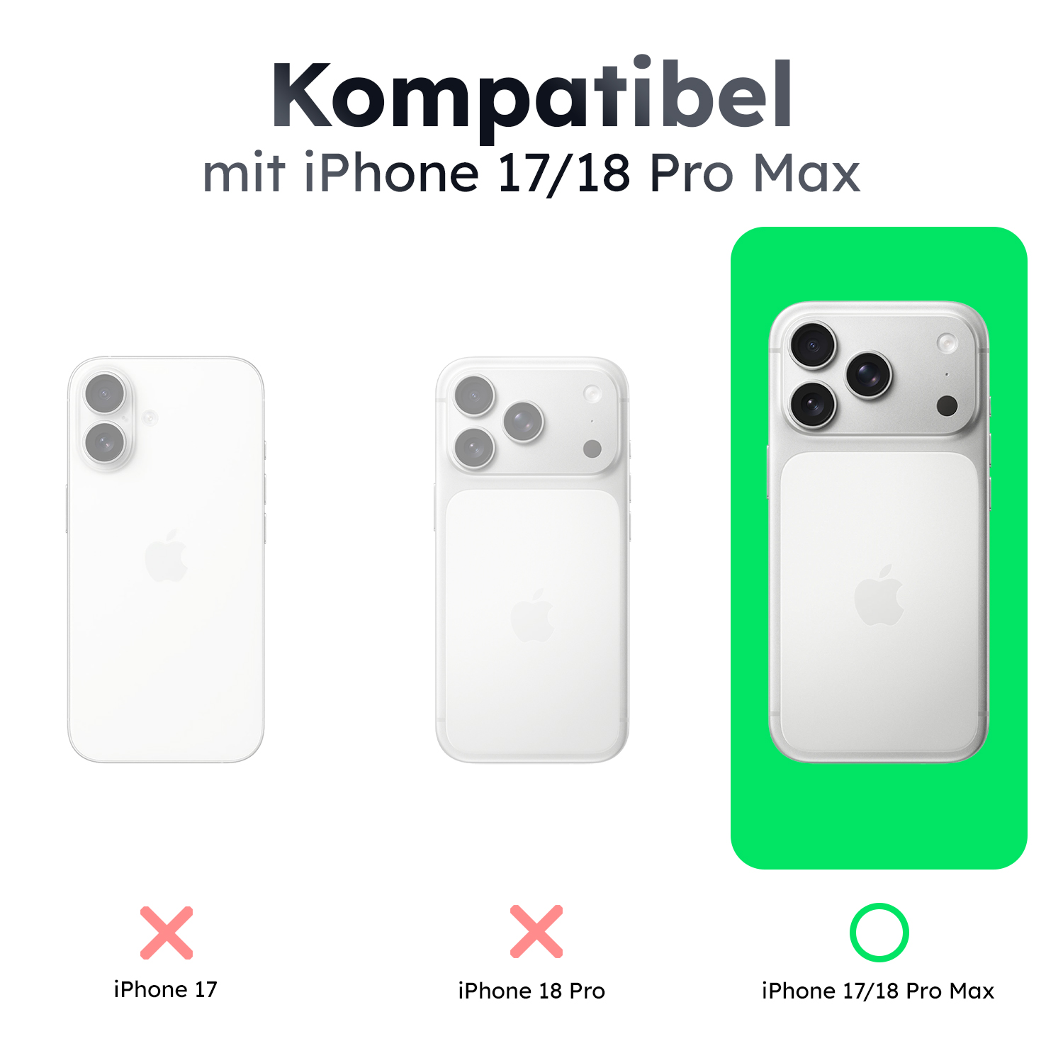 alkaya. | LUCID Clear Case kompatibel mit Magsafe transparent, iPhone 18 Pro Max