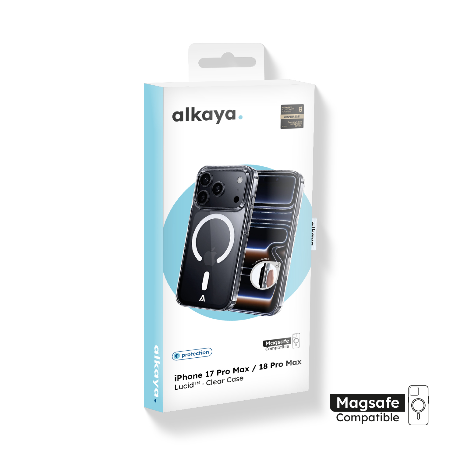 alkaya. | LUCID Clear Case kompatibel mit Magsafe transparent, iPhone 18 Pro Max