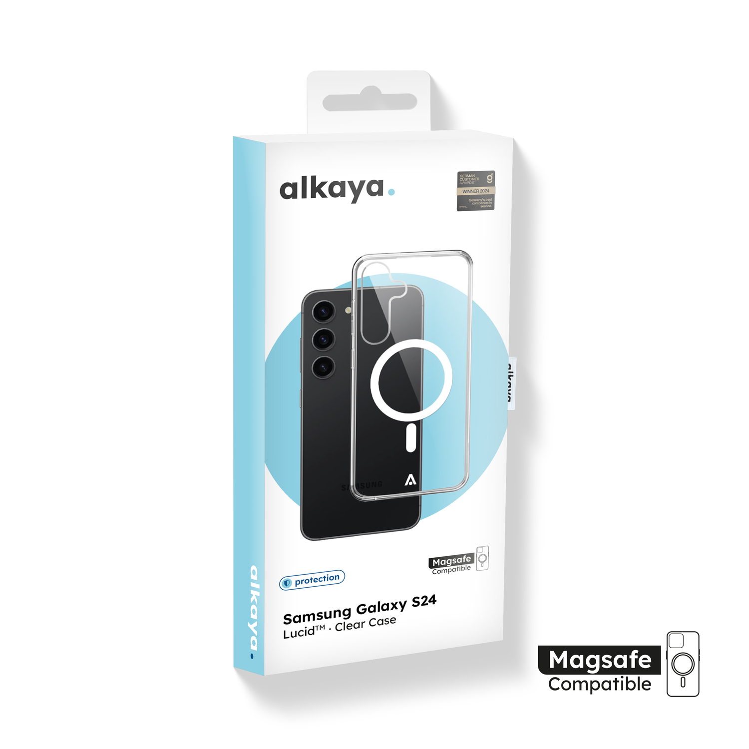 alkaya. | LUCID Clear Case kompatibel mit Magsafe transparent, Samsung S24