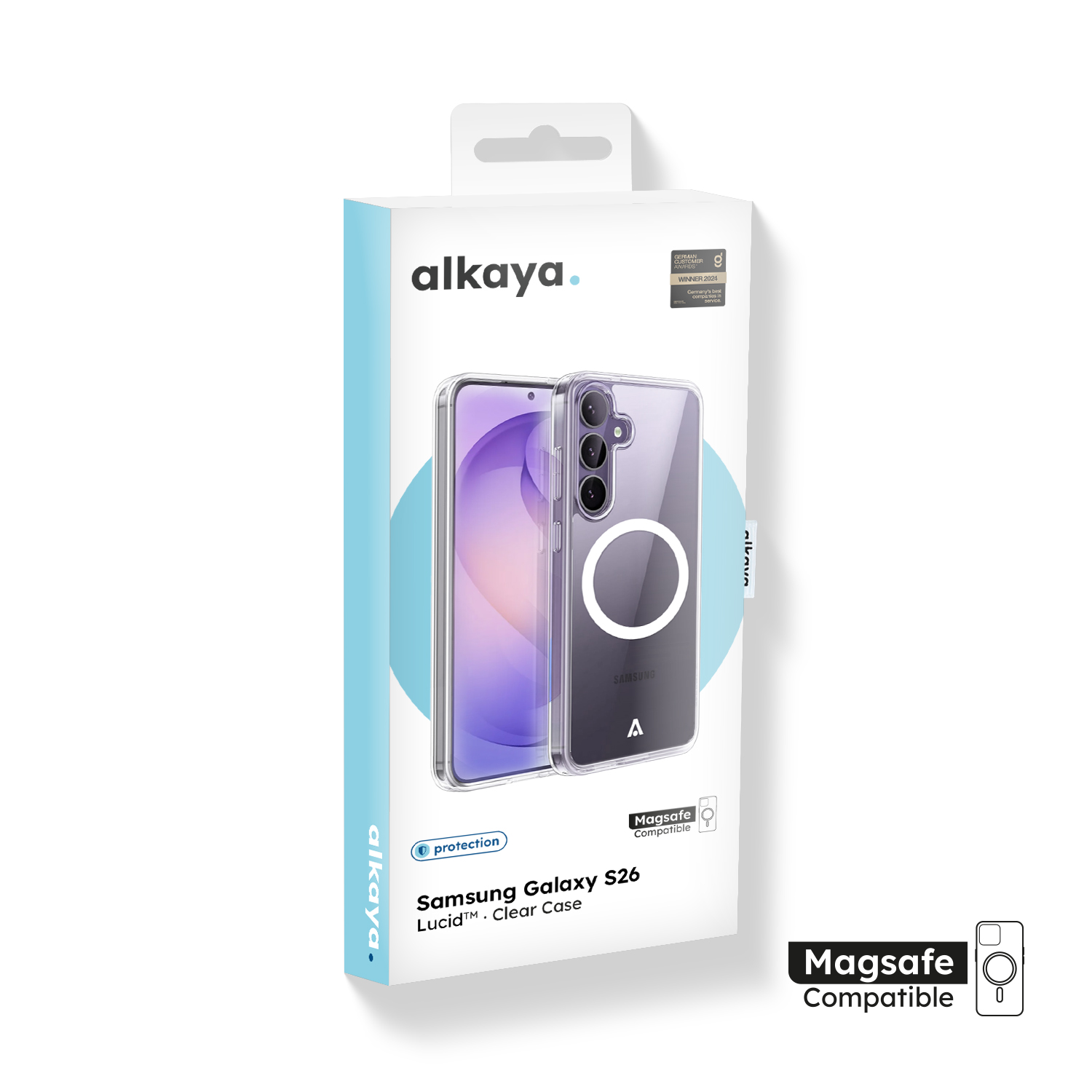 alkaya. | LUCID Clear Case kompatibel mit Magsafe, Samsung S26 transparent