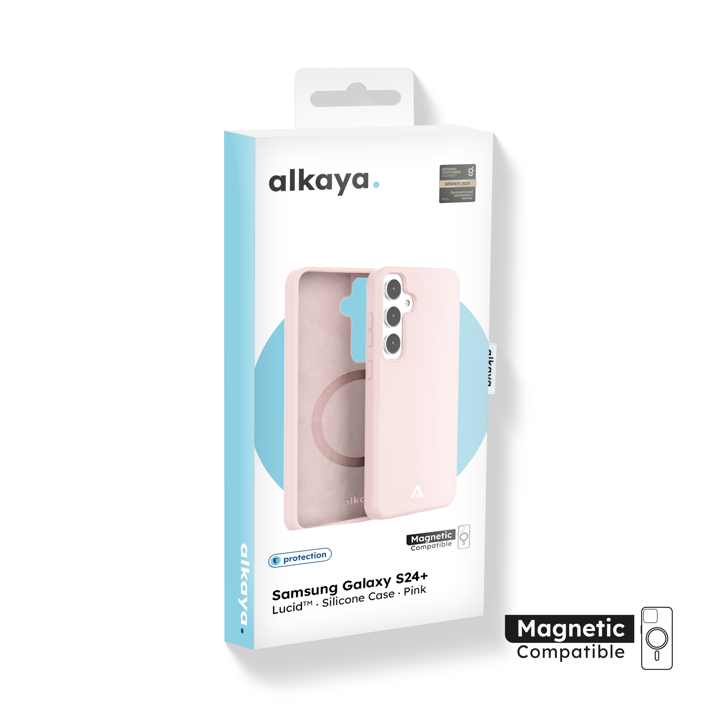 alkaya. | LUCID Silikon Case kompatibel mit Magsafe pink, Samsung S24+