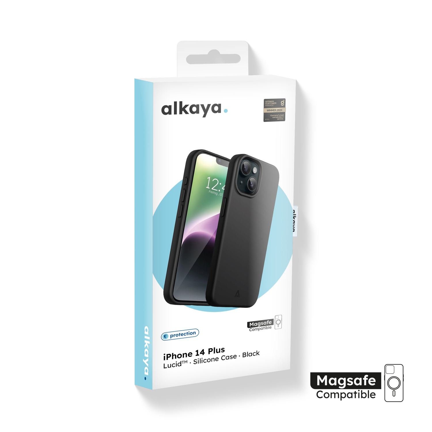alkaya. | LUCID Silikon Case kompatibel mit Magsafe schwarz, iPhone 14 Plus