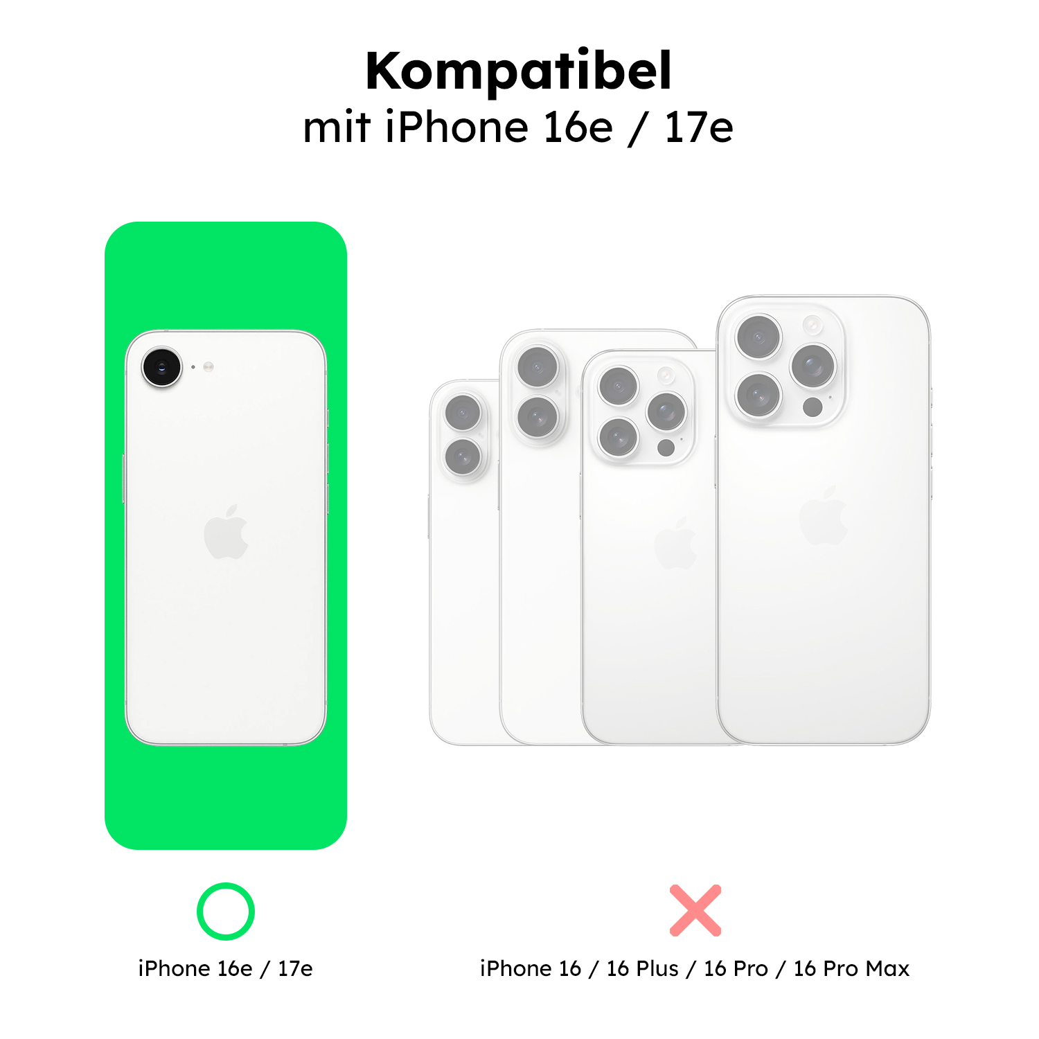 alkaya. | LUCID Protect Case kompatibel mit Magsafe pink, iPhone 16e / 17e