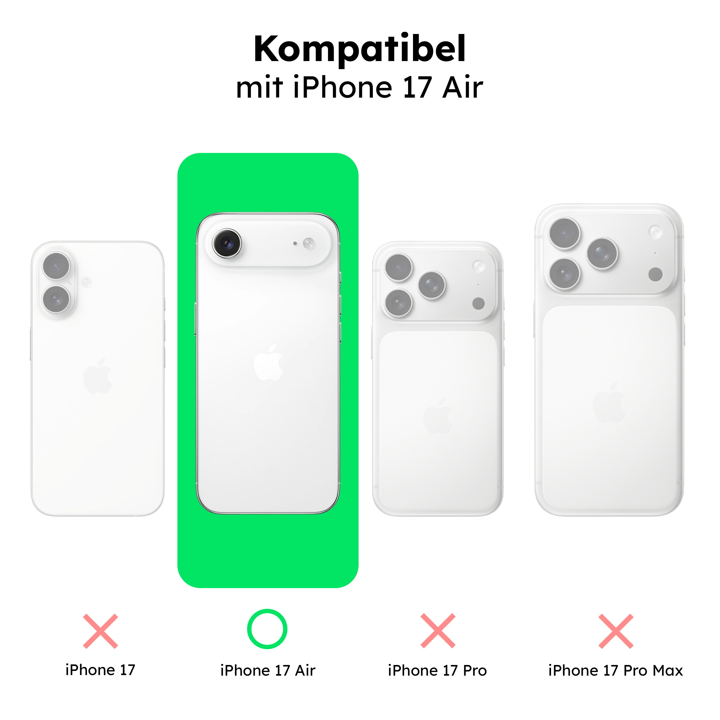 alkaya. | LUCID Protect Case kompatibel mit Magsafe blau, iPhone 17 Air