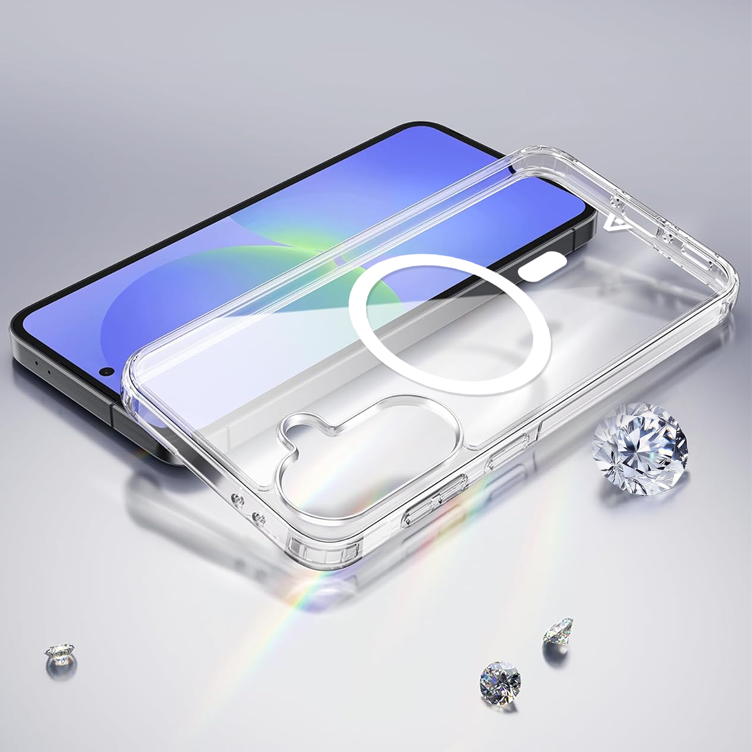 alkaya. | LUCID Clear Case kompatibel mit Magsafe, Samsung A37 transparent