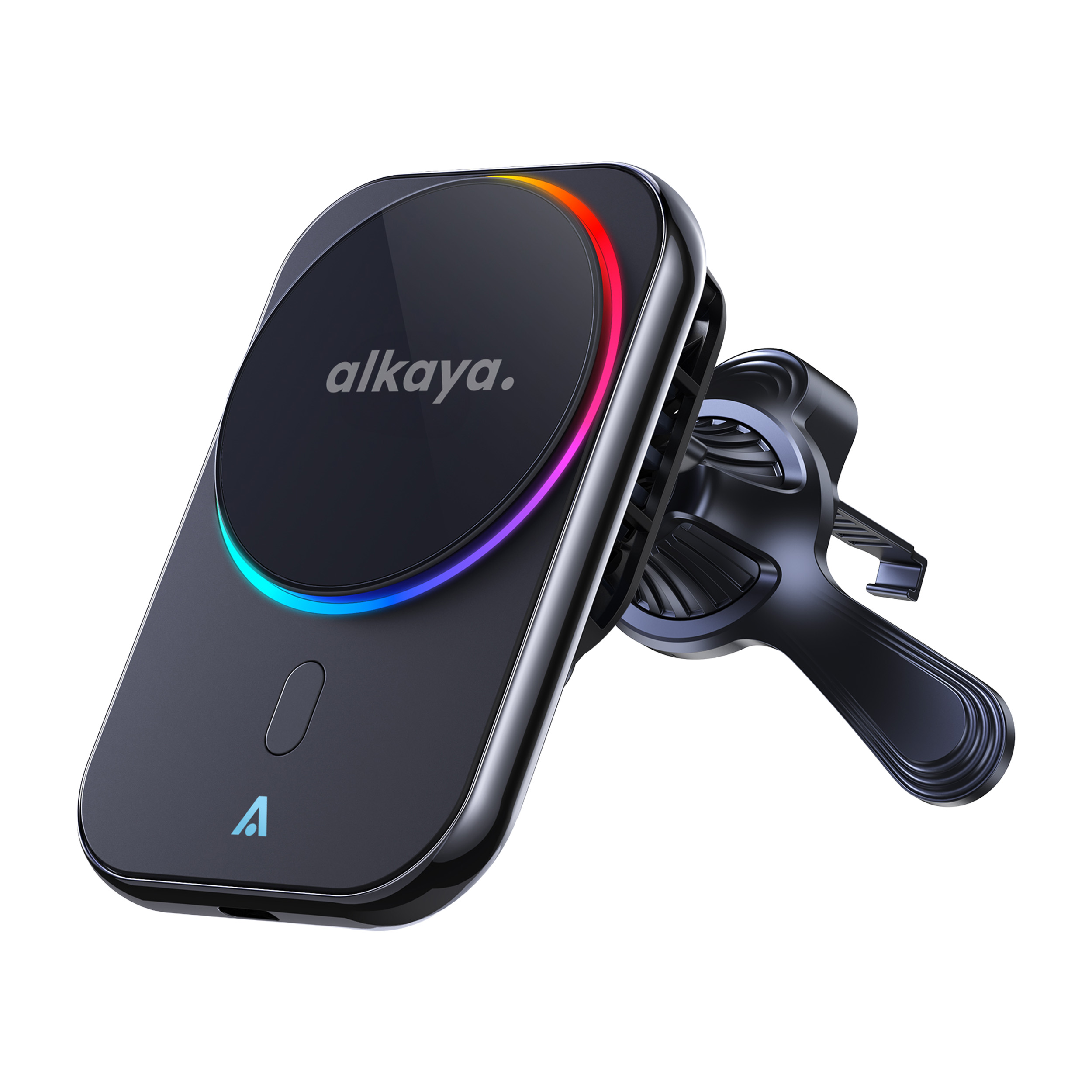 alkaya. | Breeze | Wireless KFZ Ladegerät kompatibel mit Magsafe, QI2, schwarz