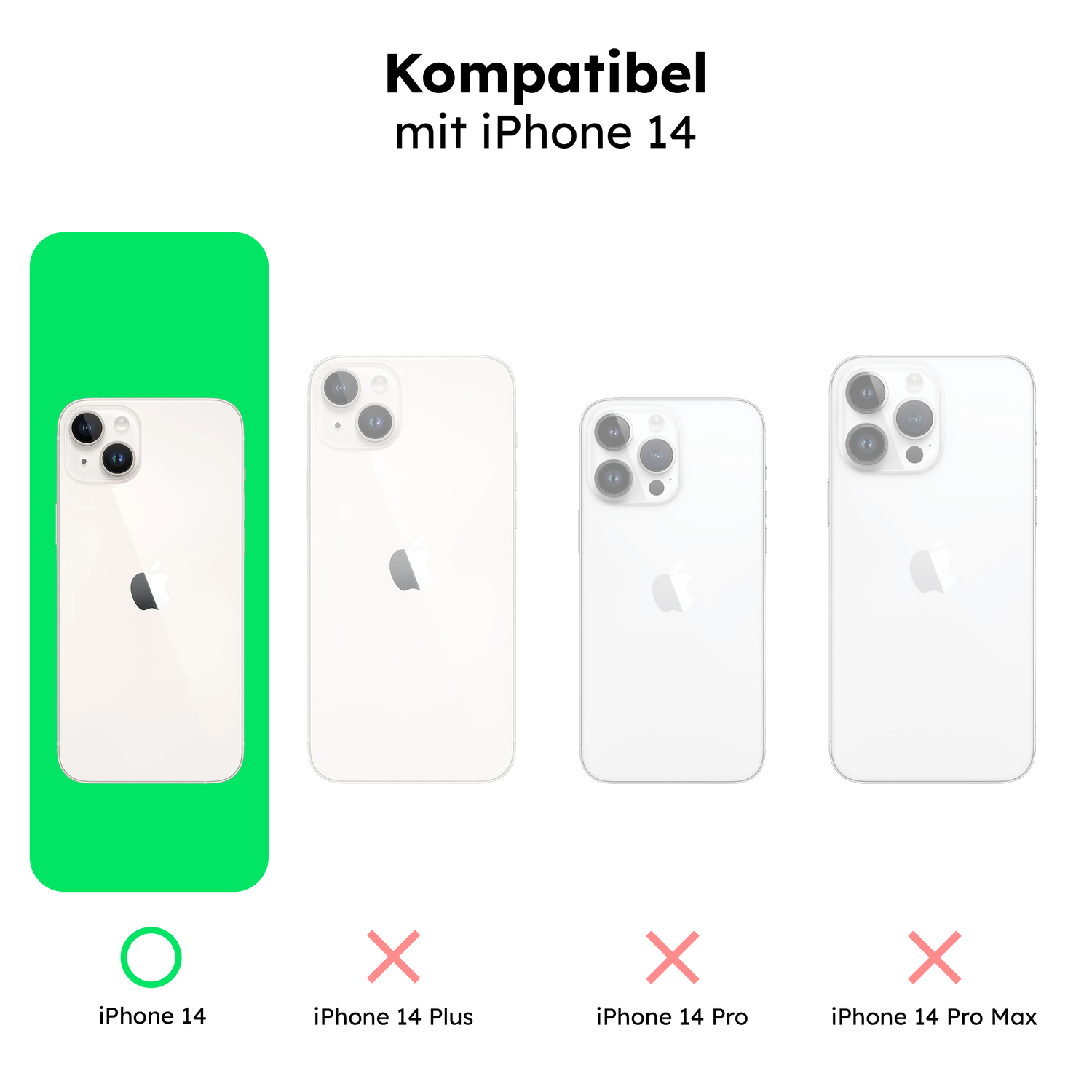 alkaya. | LUCID Silikon Case kompatibel mit Magsafe schwarz, iPhone 14