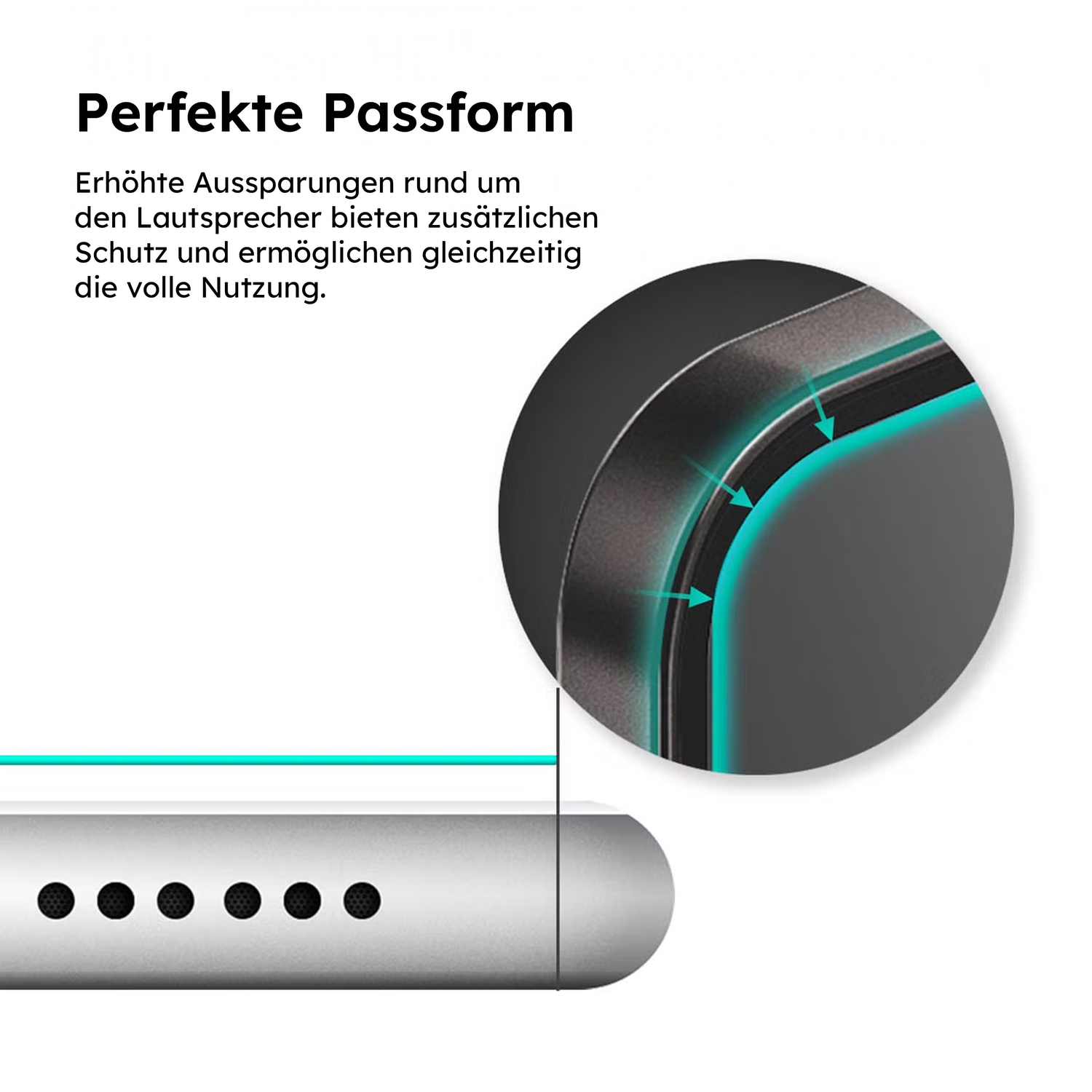 alkaya. | A Shield | Displayschutzglas | 3D Full Cover transparent, iPhone 14 Pro Max