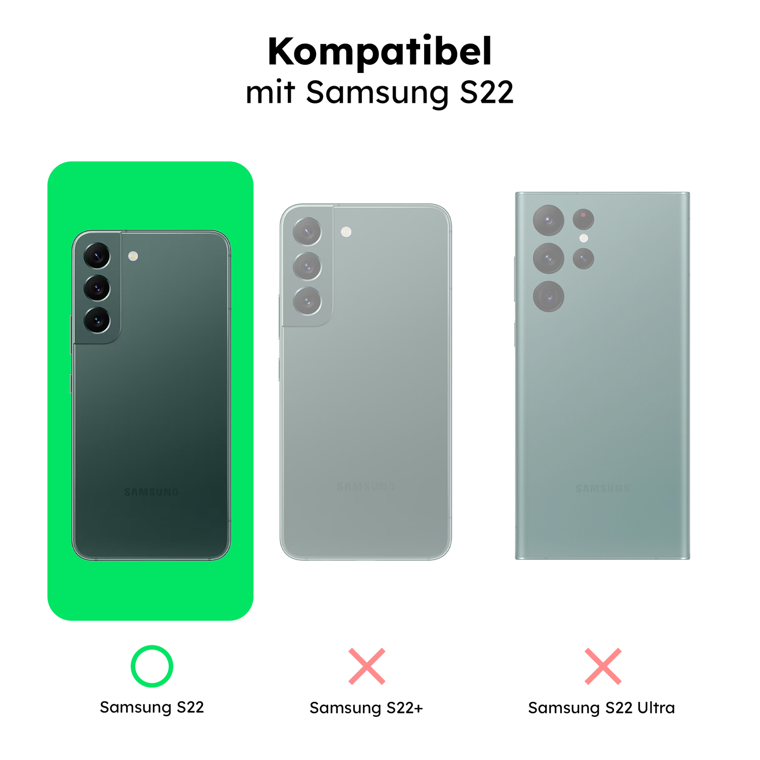 alkaya. | LUCID Silikon Case kompatibel mit Magsafe pink, Samsung S22