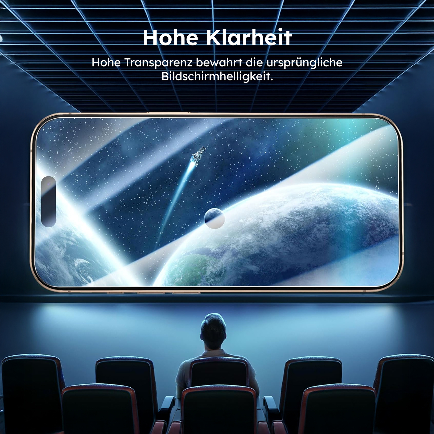 alkaya. | A Shield | Displayschutzglas | 3D Full Cover transparent, iPhone 16 Pro