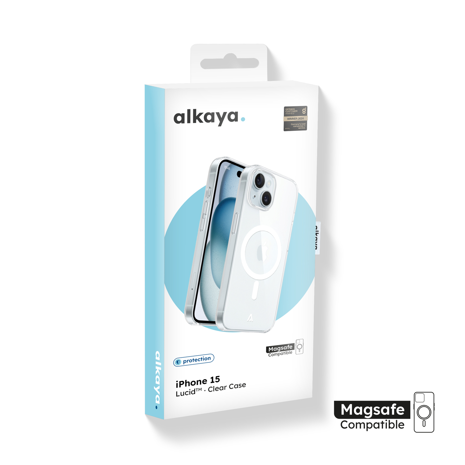 alkaya. | LUCID Clear Case kompatibel mit Magsafe transparent, iPhone 15