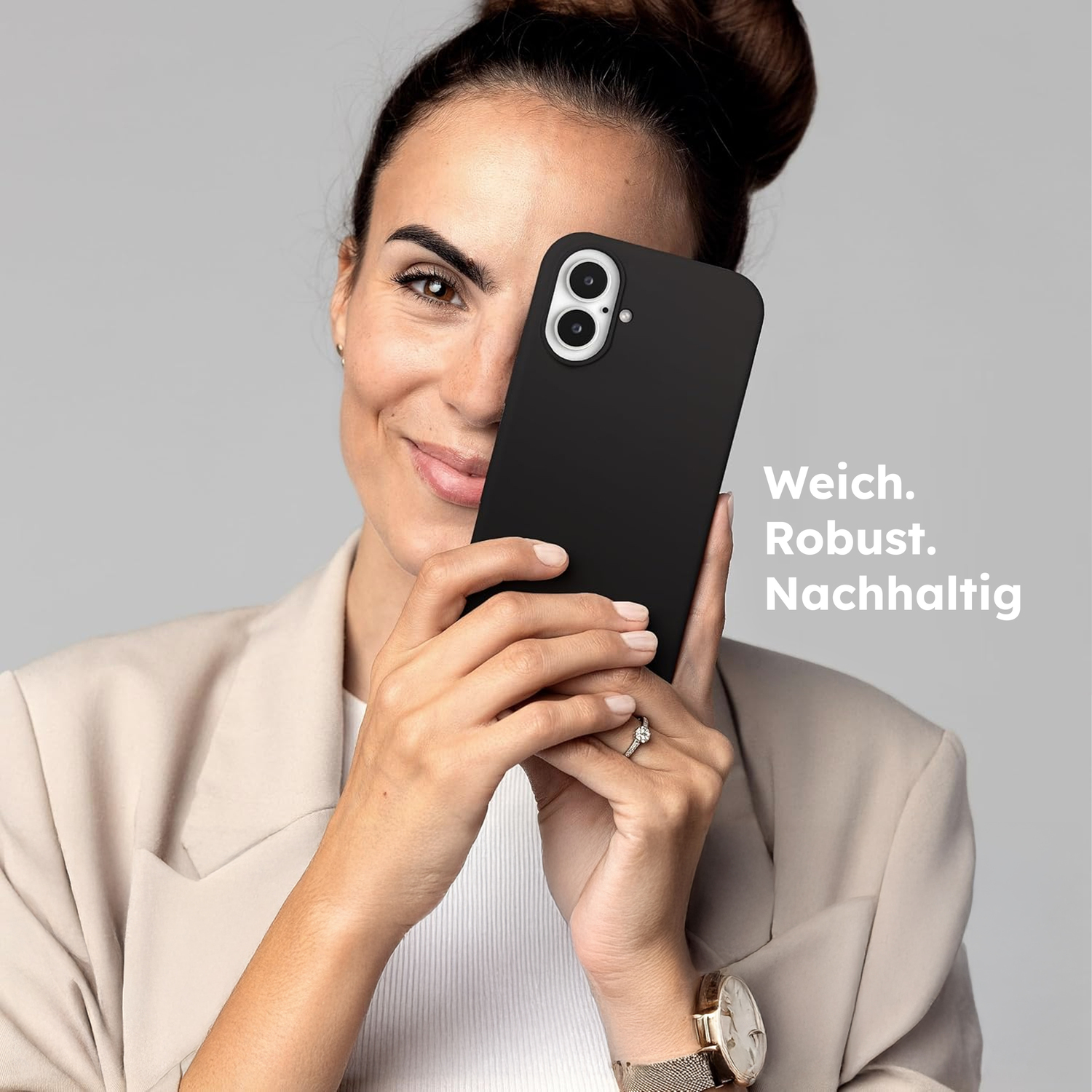 alkaya. | LUCID Silikon Case kompatibel mit Magsafe schwarz, iPhone 16