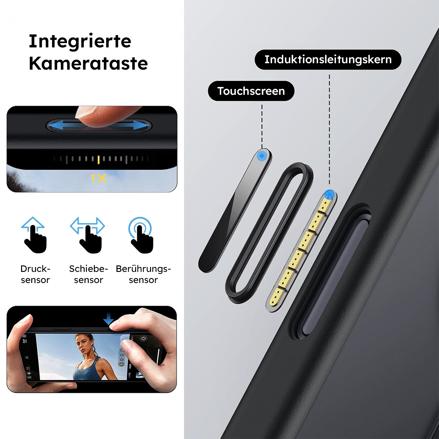 alkaya. | LUCID 360 FlexStand Case kompatibel mit Magsafe schwarz, iPhone 18 Pro/17 Pro