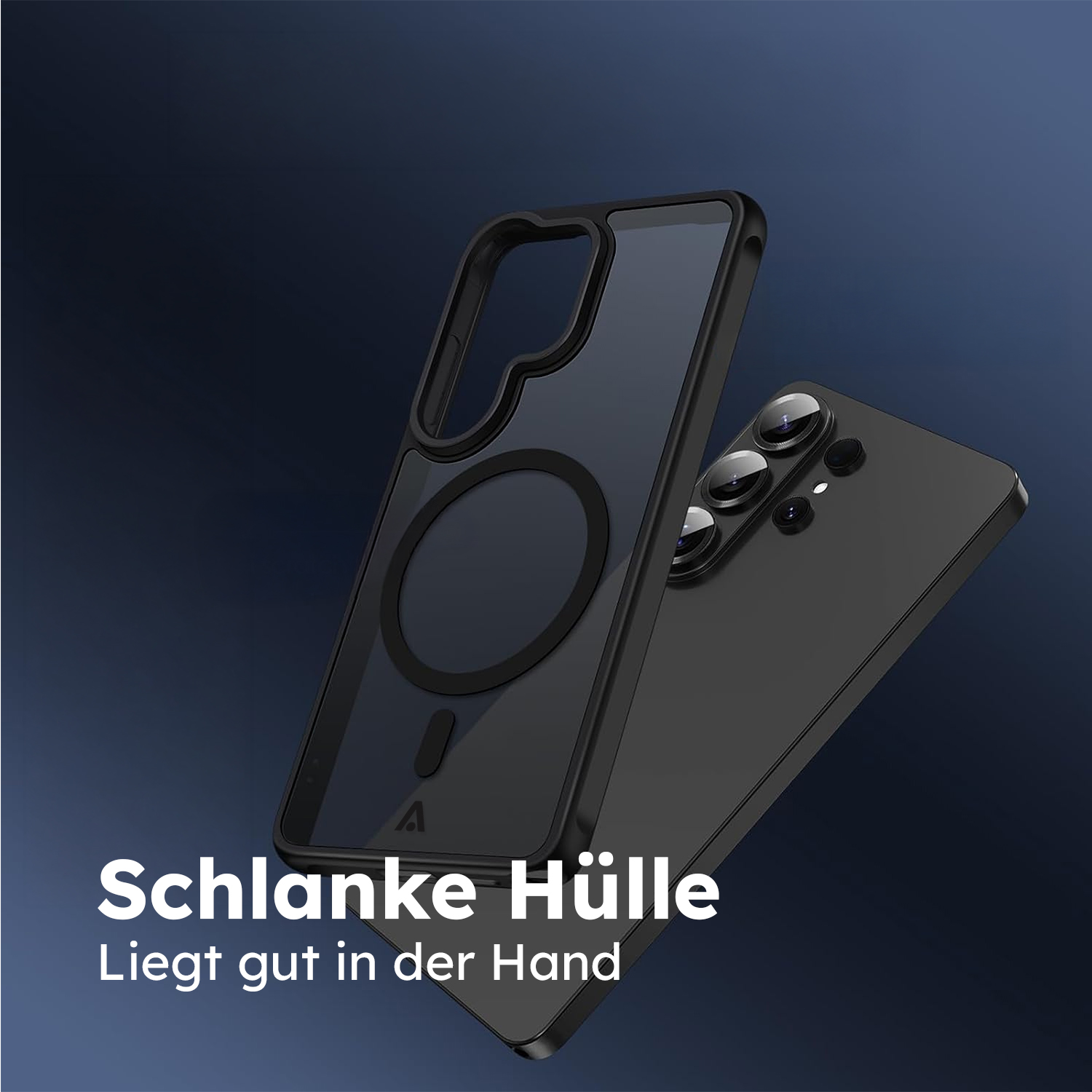 alkaya.| FROSTED Case Kompatibel mit MagSafe, Samsung S26 Ultra schwarz