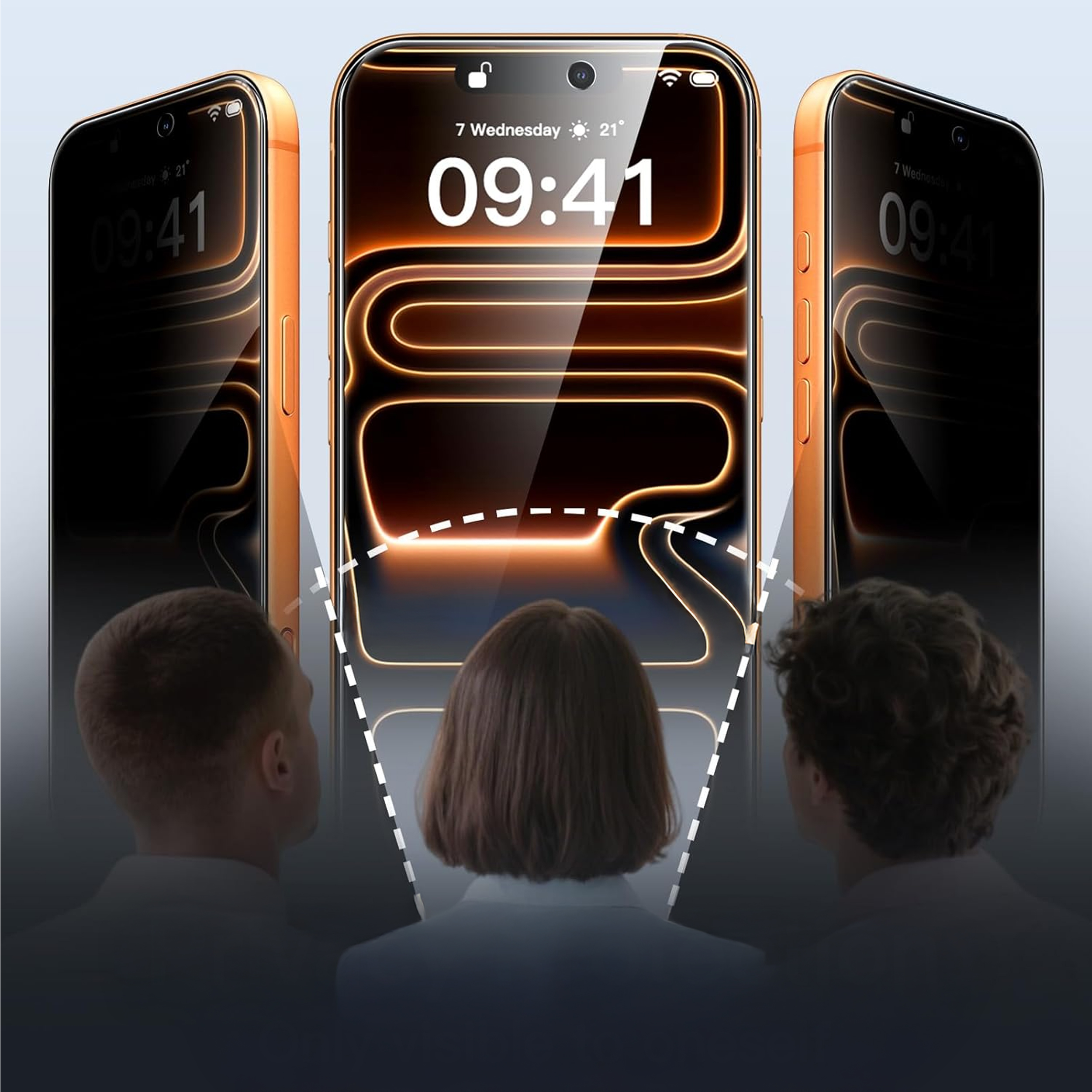 alkaya. | A Shield | Displayschutzglass | 3D Full Cover, privacy, iPhone 17 Pro Max