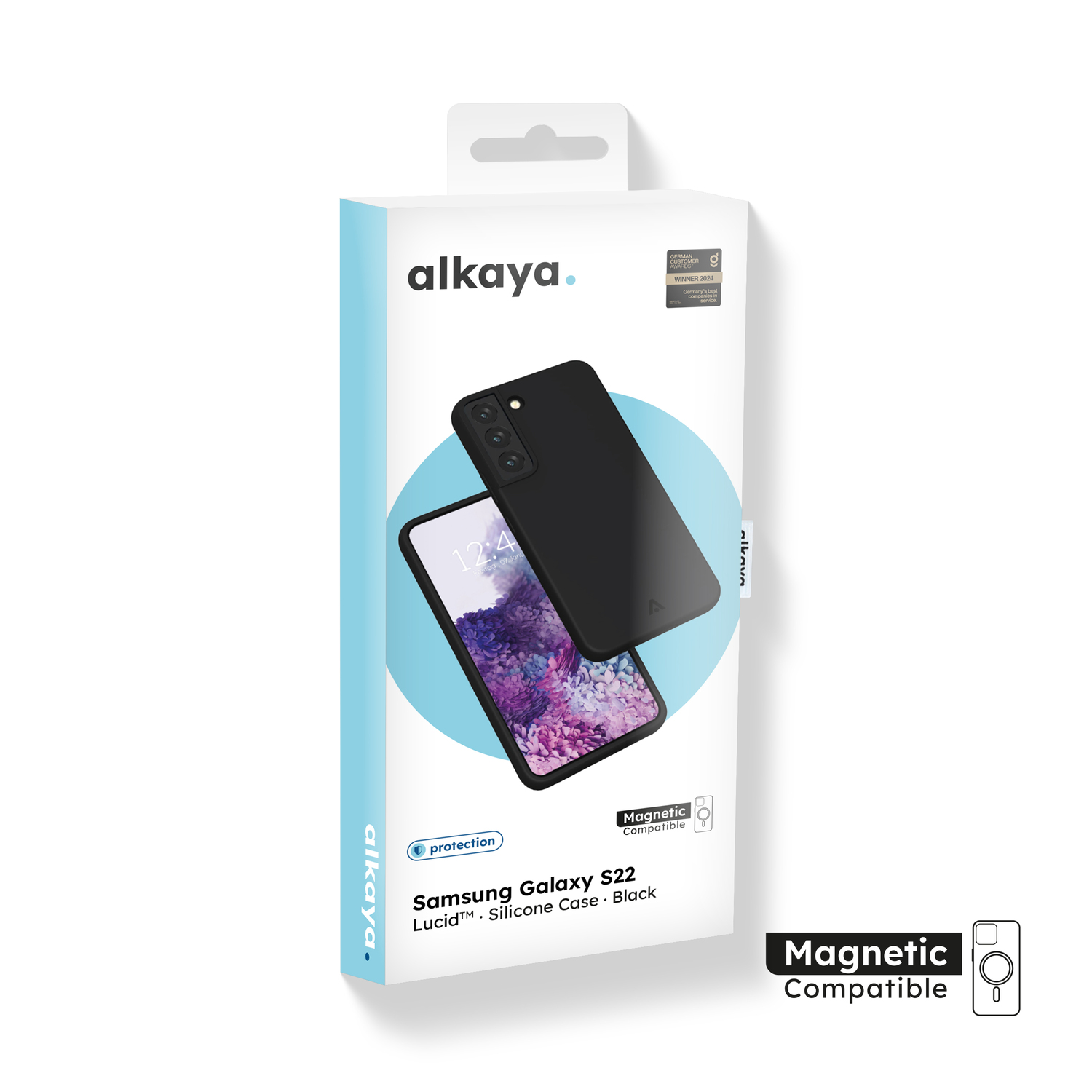 alkaya. | LUCID Silikon Case kompatibel mit Magsafe schwarz, Samsung S22