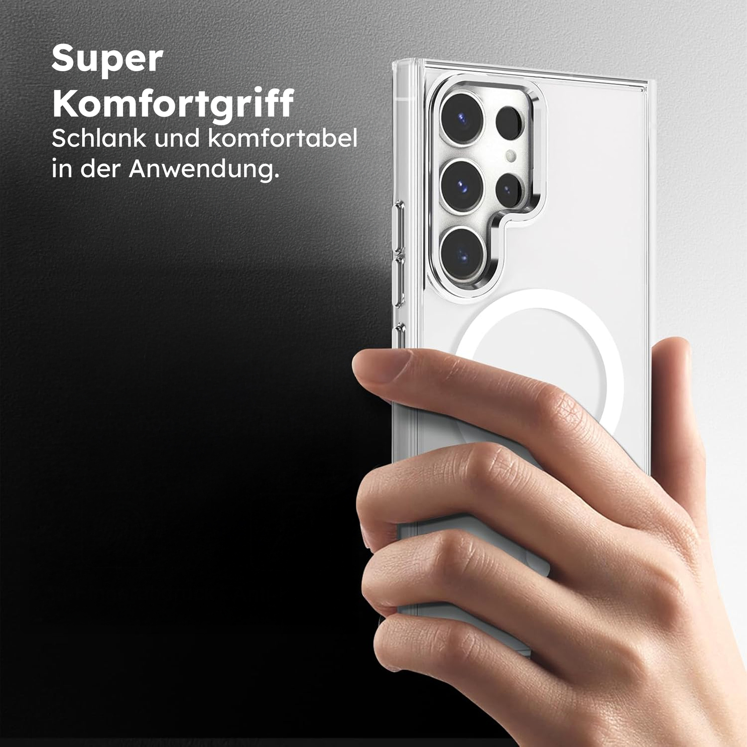 alkaya. | LUCID Clear Case kompatibel mit Magsafe transparent, Samsung S23 Ultra