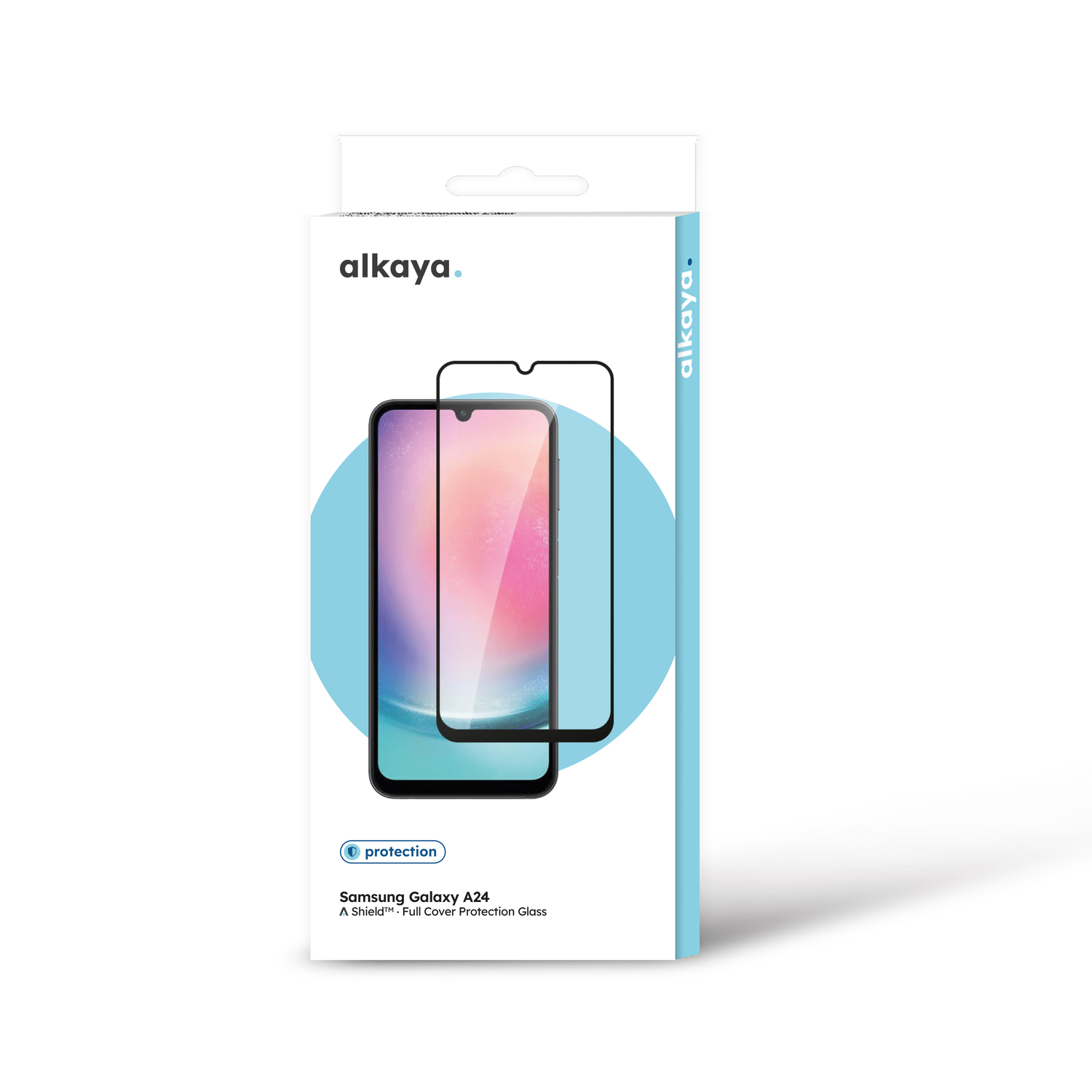 alkaya. | A Shield | Displayschutzglas | 3D Full Cover transparent, Samsung Galaxy A24