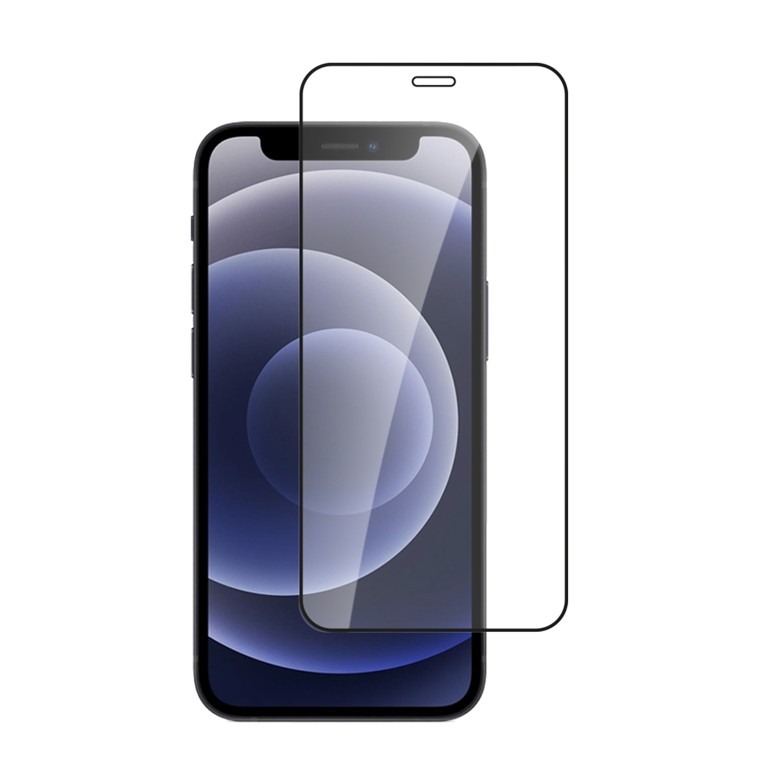 alkaya. | A Shield | Displayschutzglas | 3D Full Cover transparent,  iPhone 12 Mini