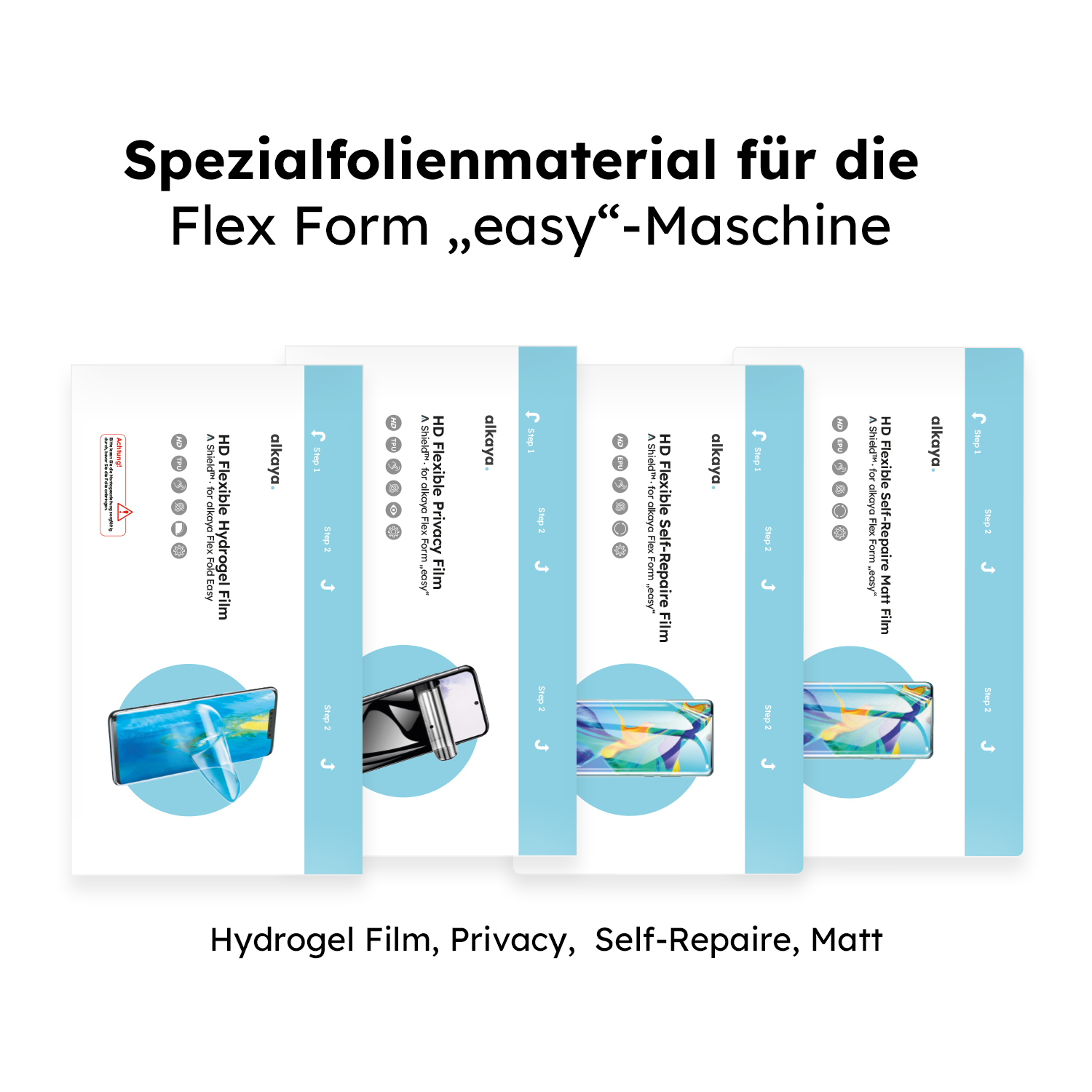 alkaya. | A Shield HD Flexible Hydrogel Film 210x120mm Flex Form easy, 50-Pack