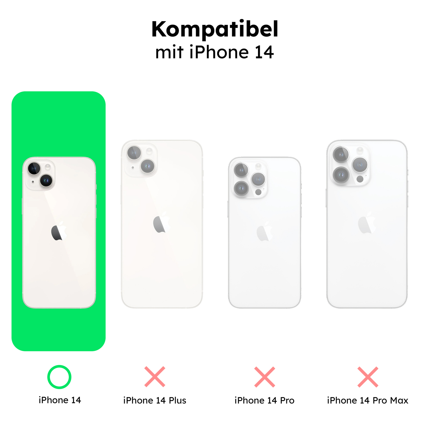 alkaya. | LUCID Clear Case kompatibel mit Magsafe transparent, iPhone 14