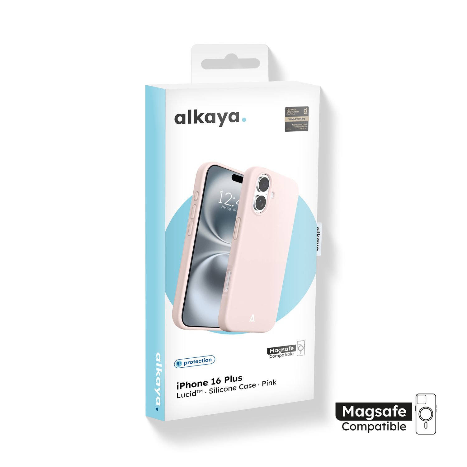 alkaya. | LUCID Silikon Case kompatibel mit Magsafe pink, iPhone 16 Plus