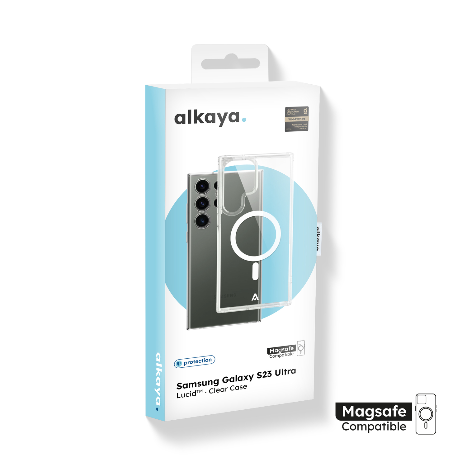 alkaya. | LUCID Clear Case kompatibel mit Magsafe transparent, Samsung S23 Ultra