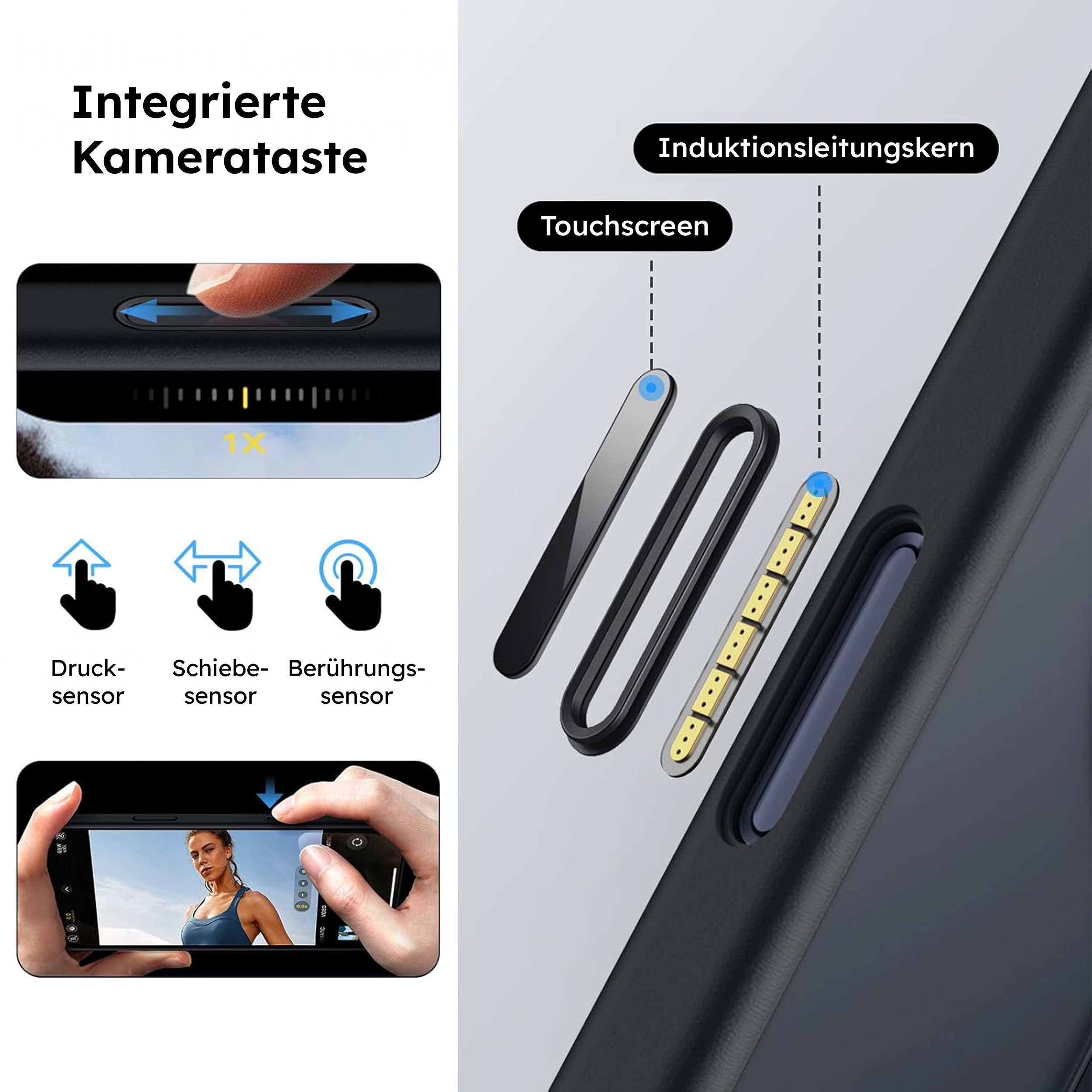 alkaya. | LUCID 360 FlexStand Case kompatibel mit Magsafe schwarz, iPhone 17 Pro Max