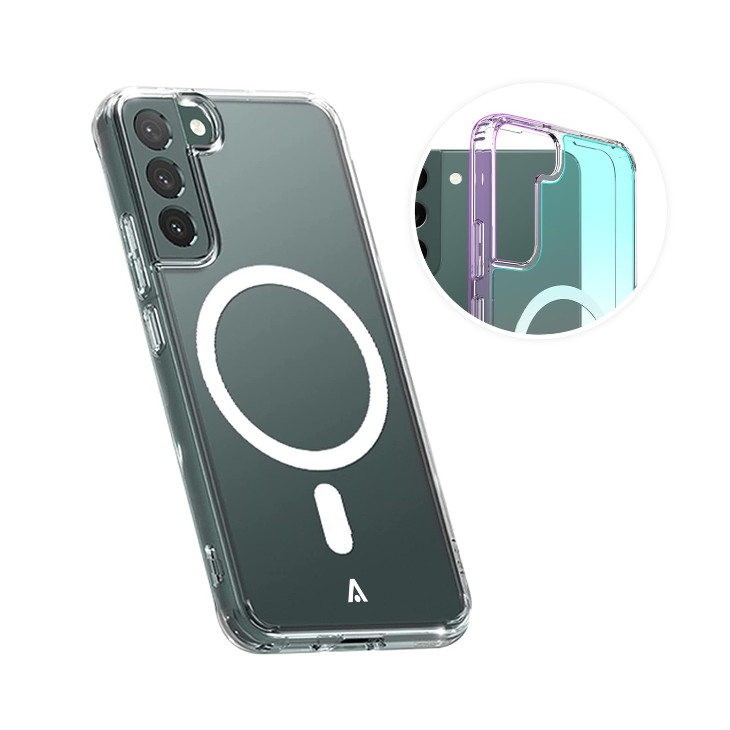 alkaya. | LUCID Clear Case kompatibel mit Magsafe transparent, Samsung S23+