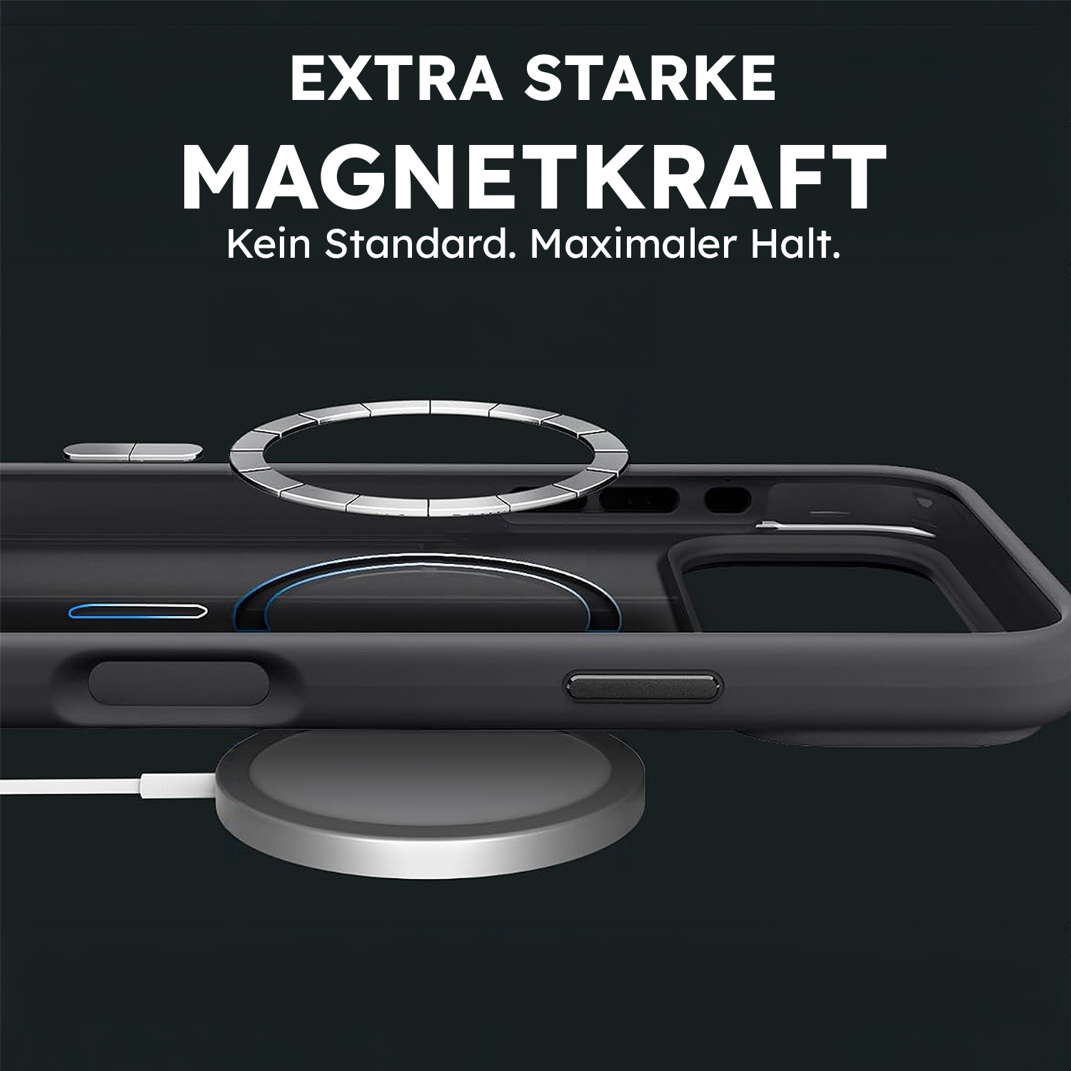 alkaya. | LUCID Silikon Case kompatibel mit Magsafe schwarz, iPhone  17 Pro Max/18 Pro Max